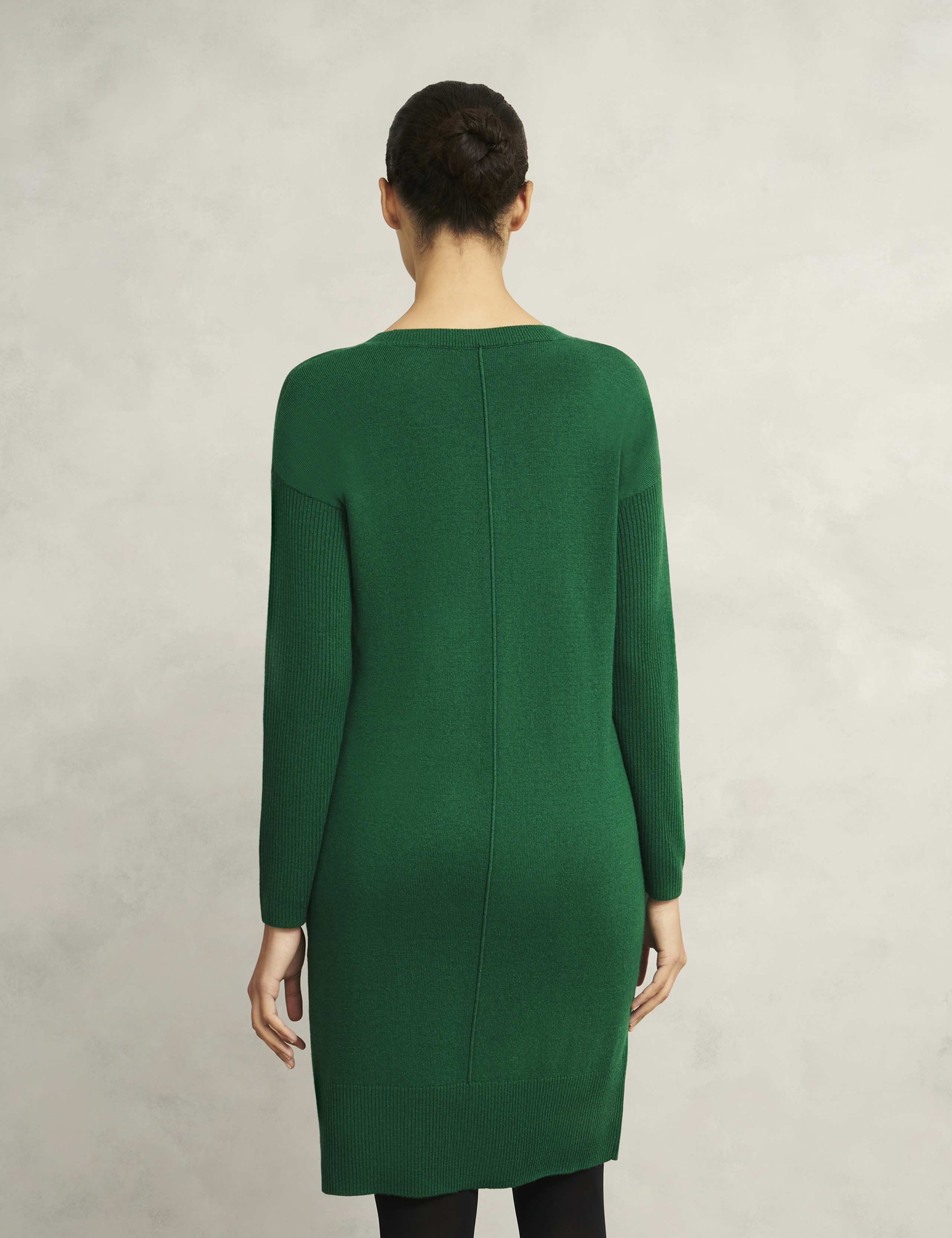 Merino Wool Blend Knitted Shift Dress 4 of 7