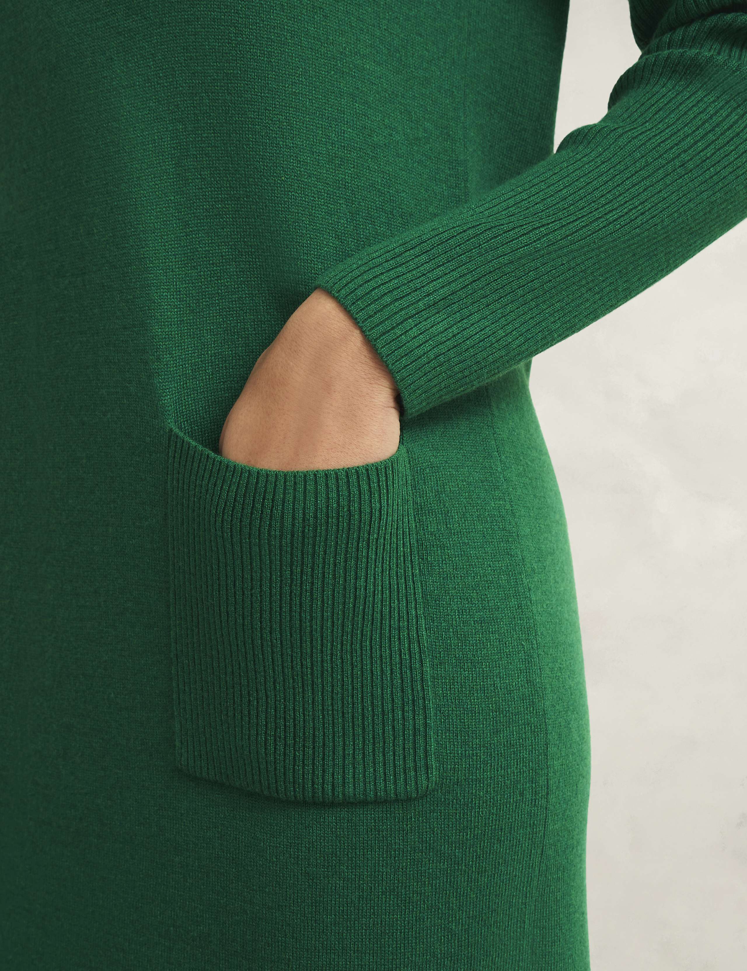 Merino Wool Blend Knitted Shift Dress 6 of 7
