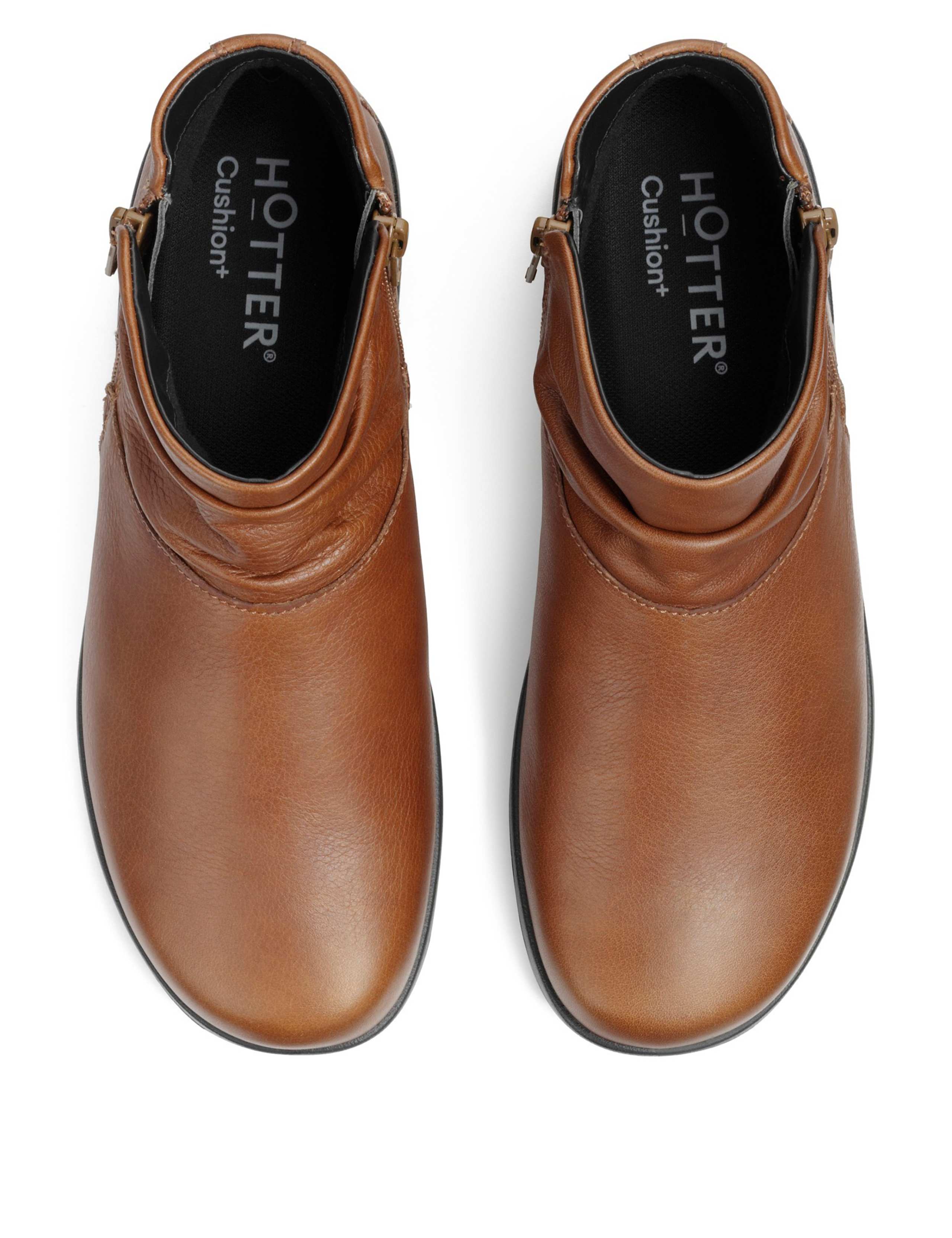 Leather Flat Ankle Boots 3 of 3