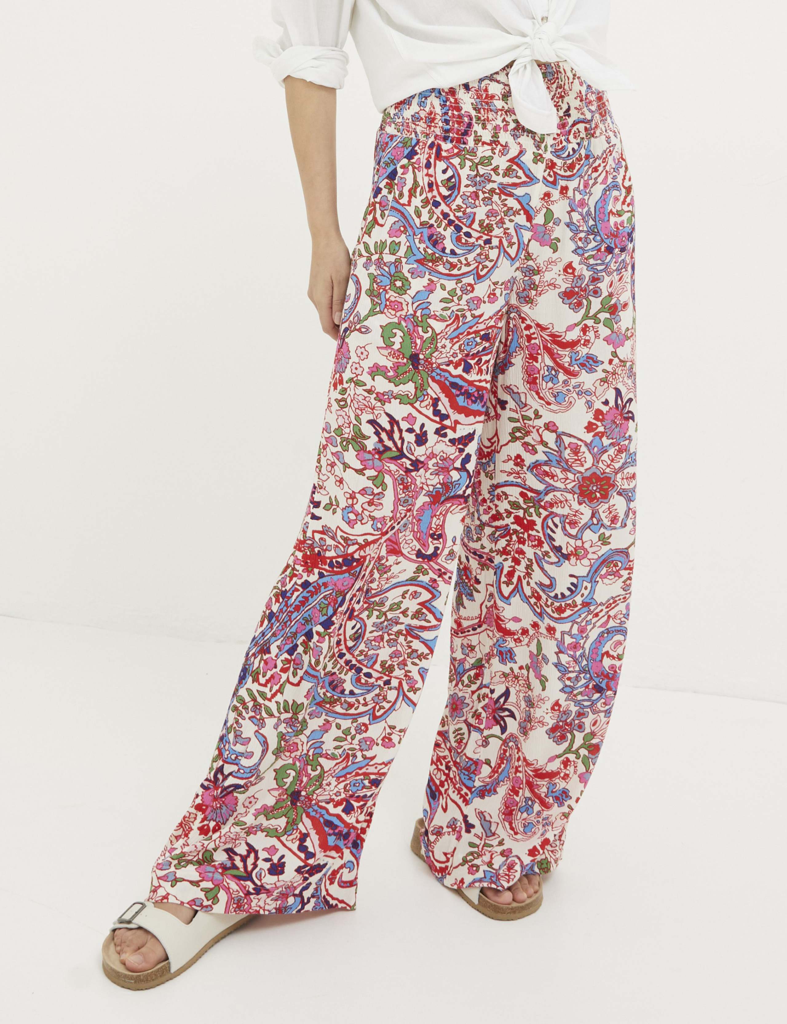 Floral Wide Leg Trousers 3 of 6