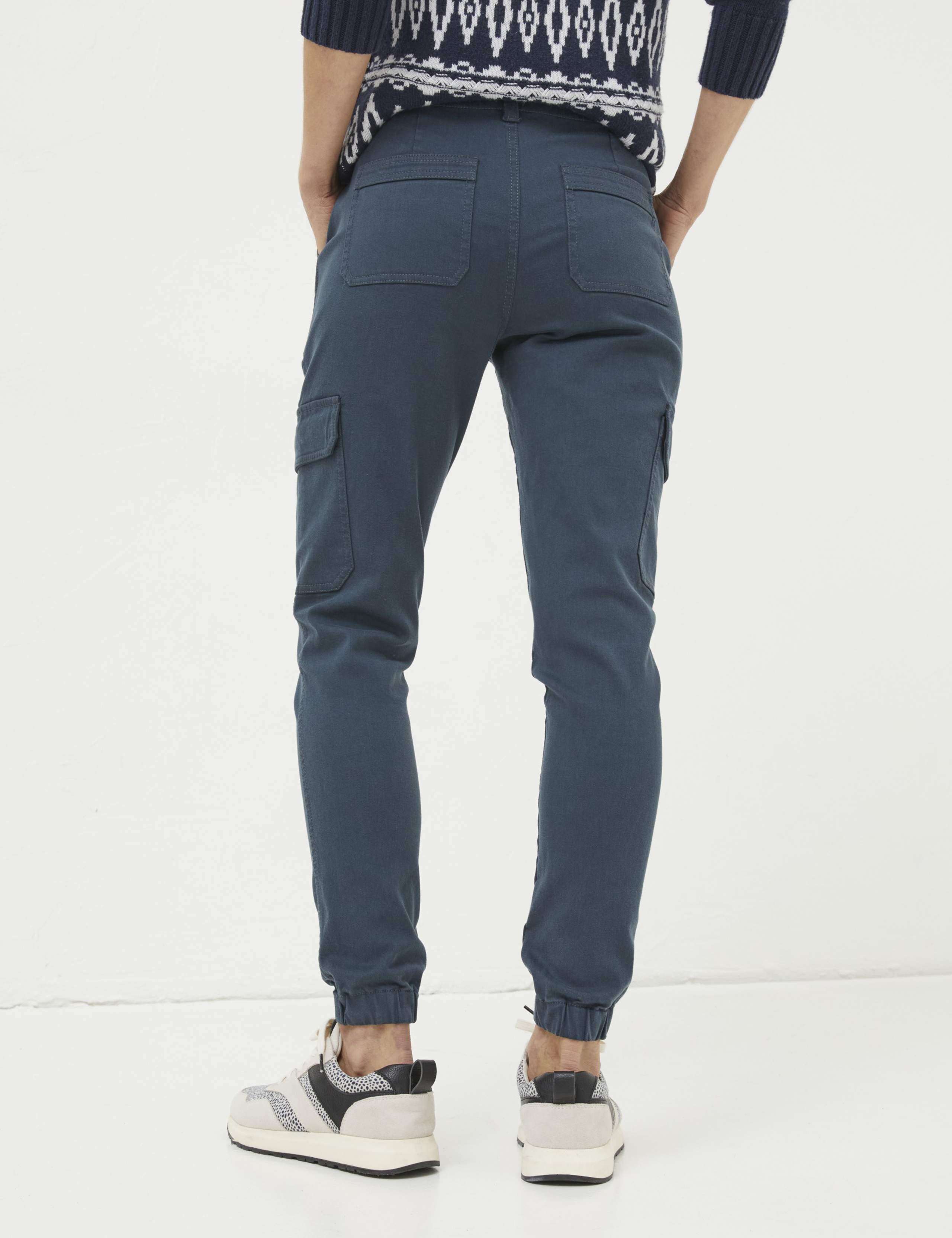 Cotton Rich Cargo Cuffed Trousers 4 of 5