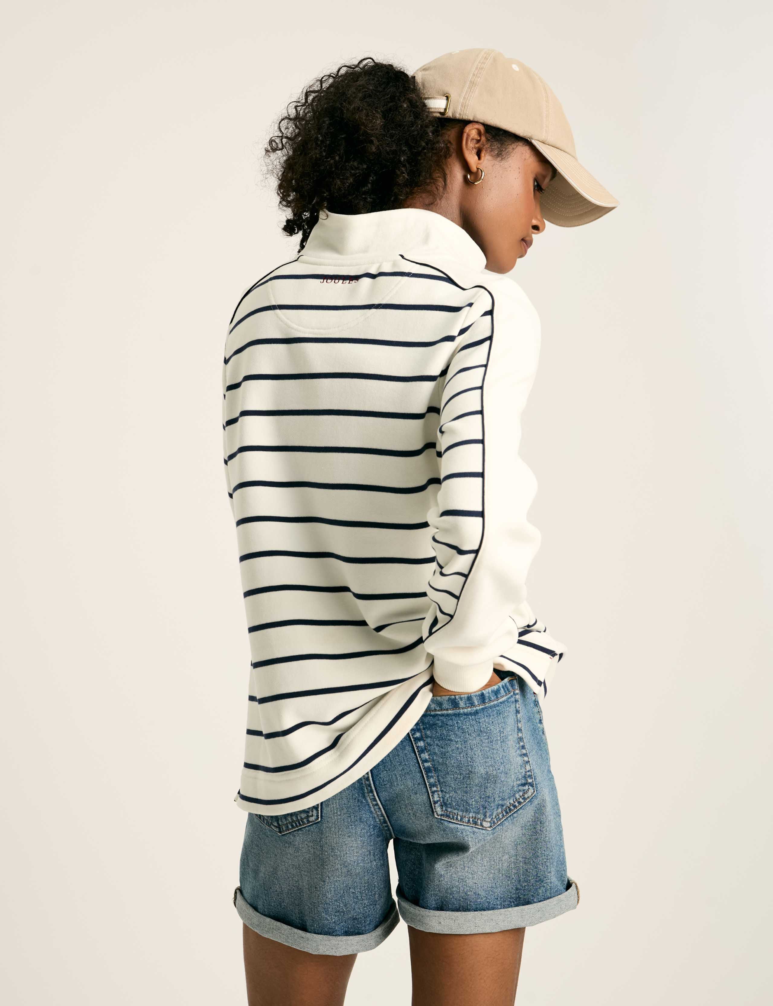 Pure Cotton Striped Sweatshirt 3 of 8