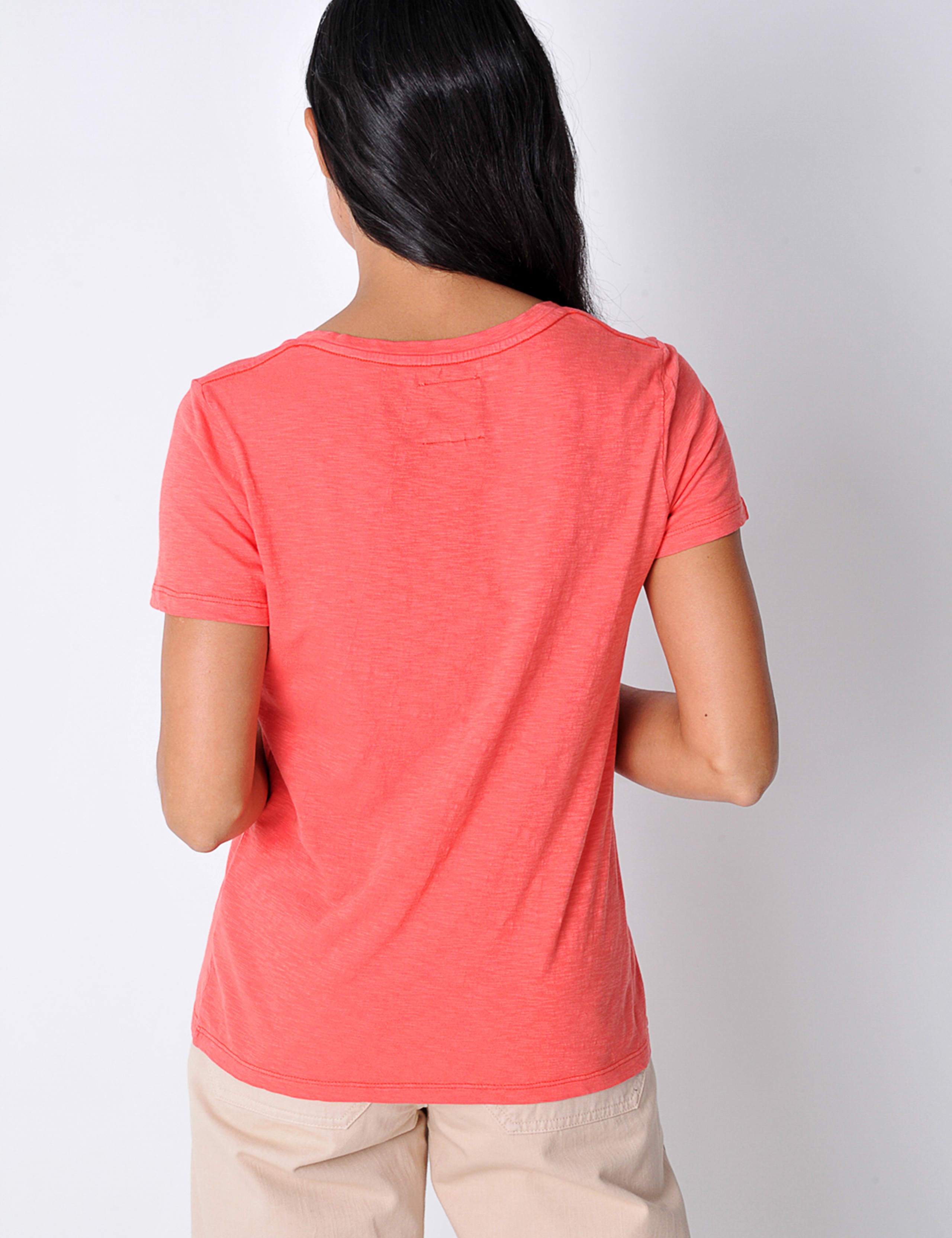 Pure Cotton V-Neck T-Shirt 4 of 5