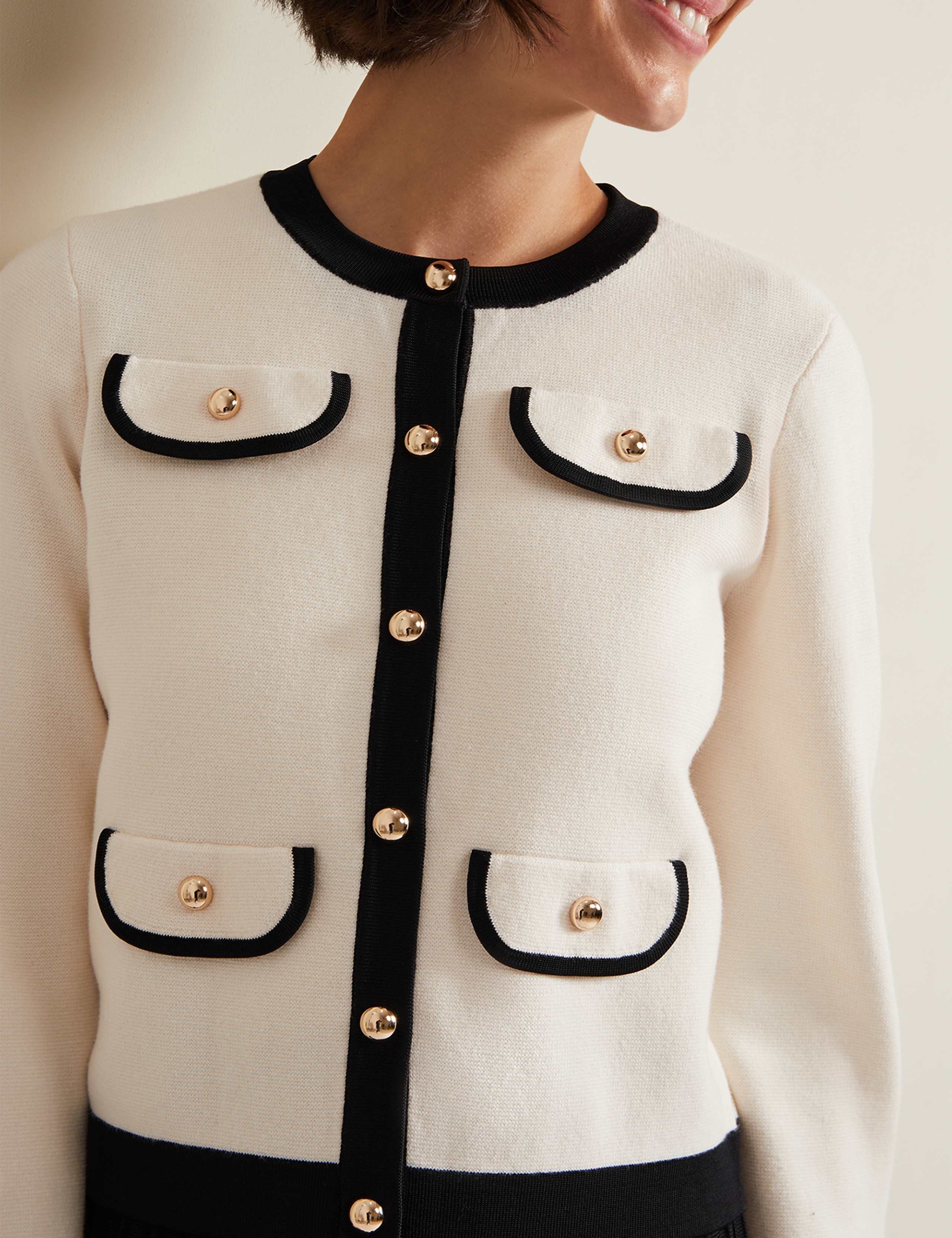 Cotton Rich Knitted Short Jacket 5 of 6