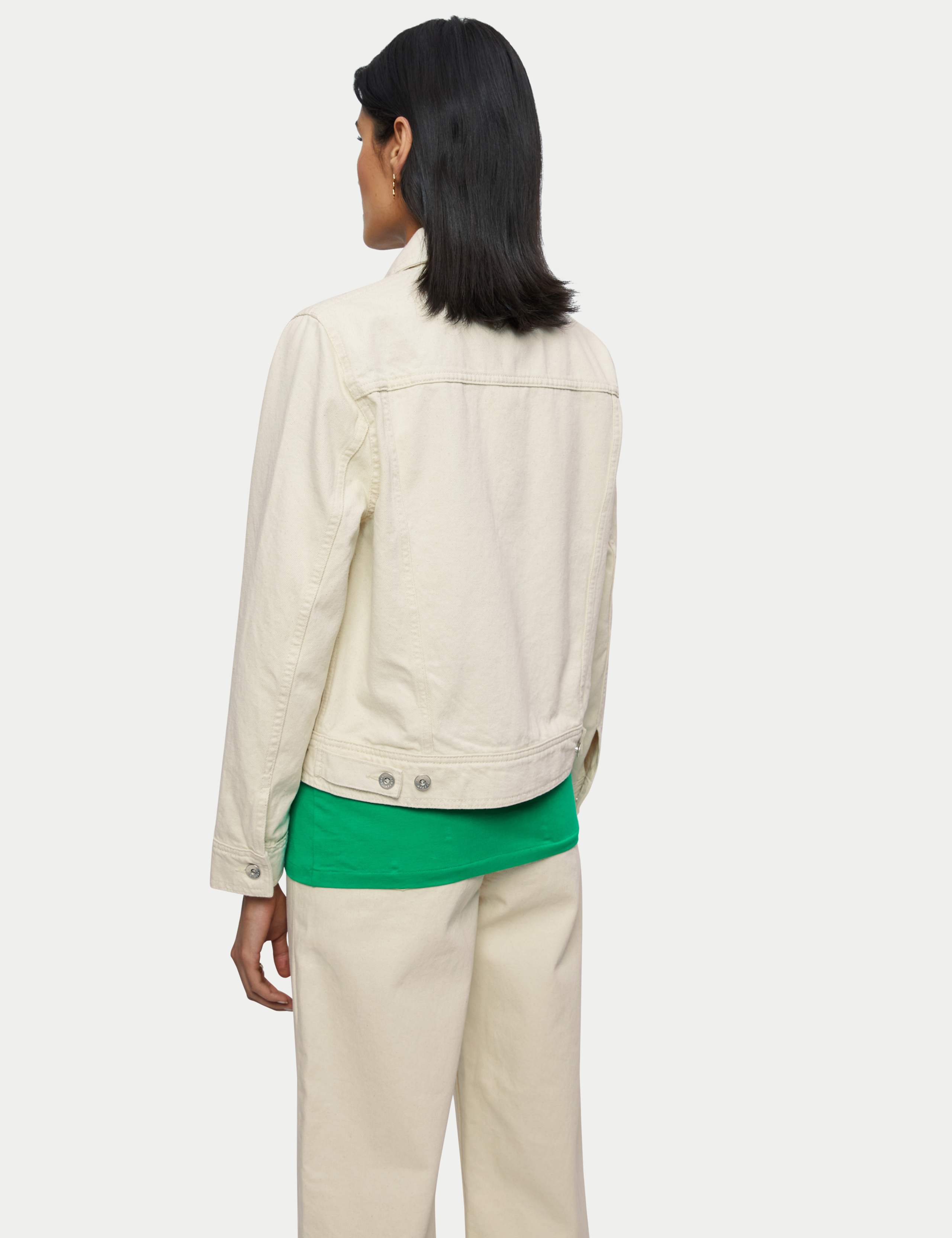 Denim Collared Short Jacket 3 of 3