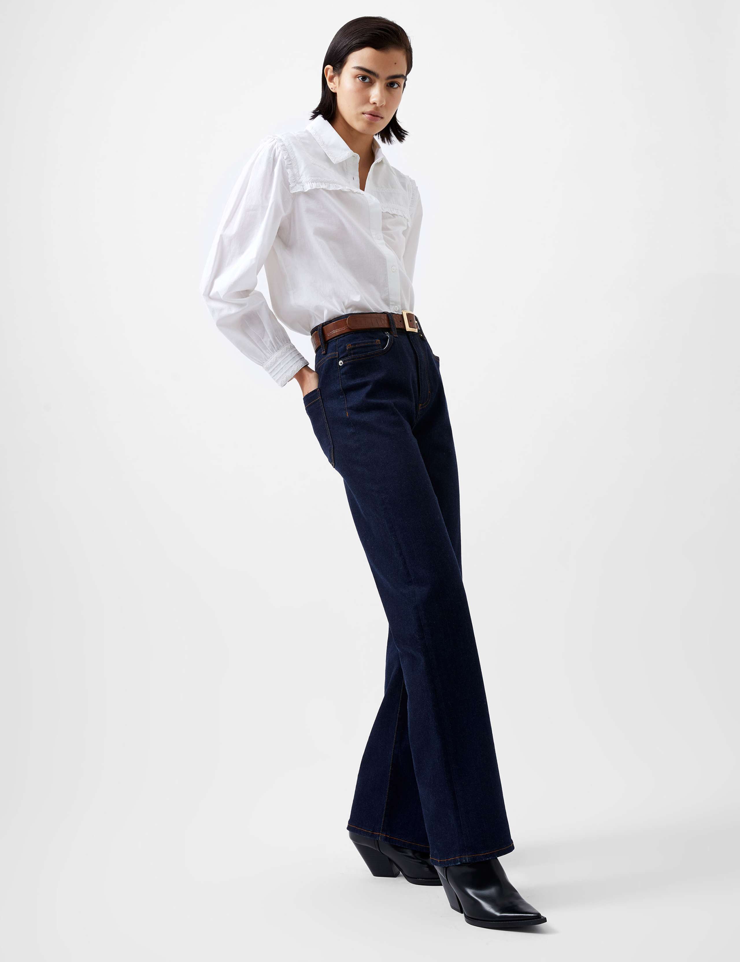 Pure Cotton Embroidered Collared Shirt 3 of 4