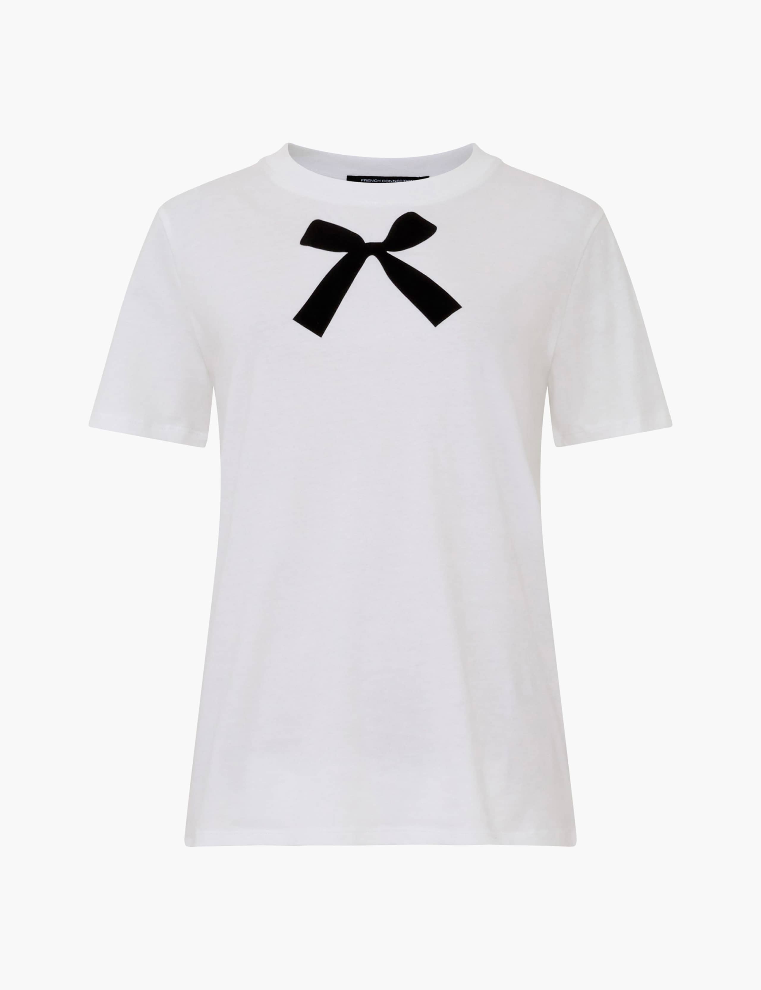 Pure Cotton Bow Graphic T-Shirt 2 of 4