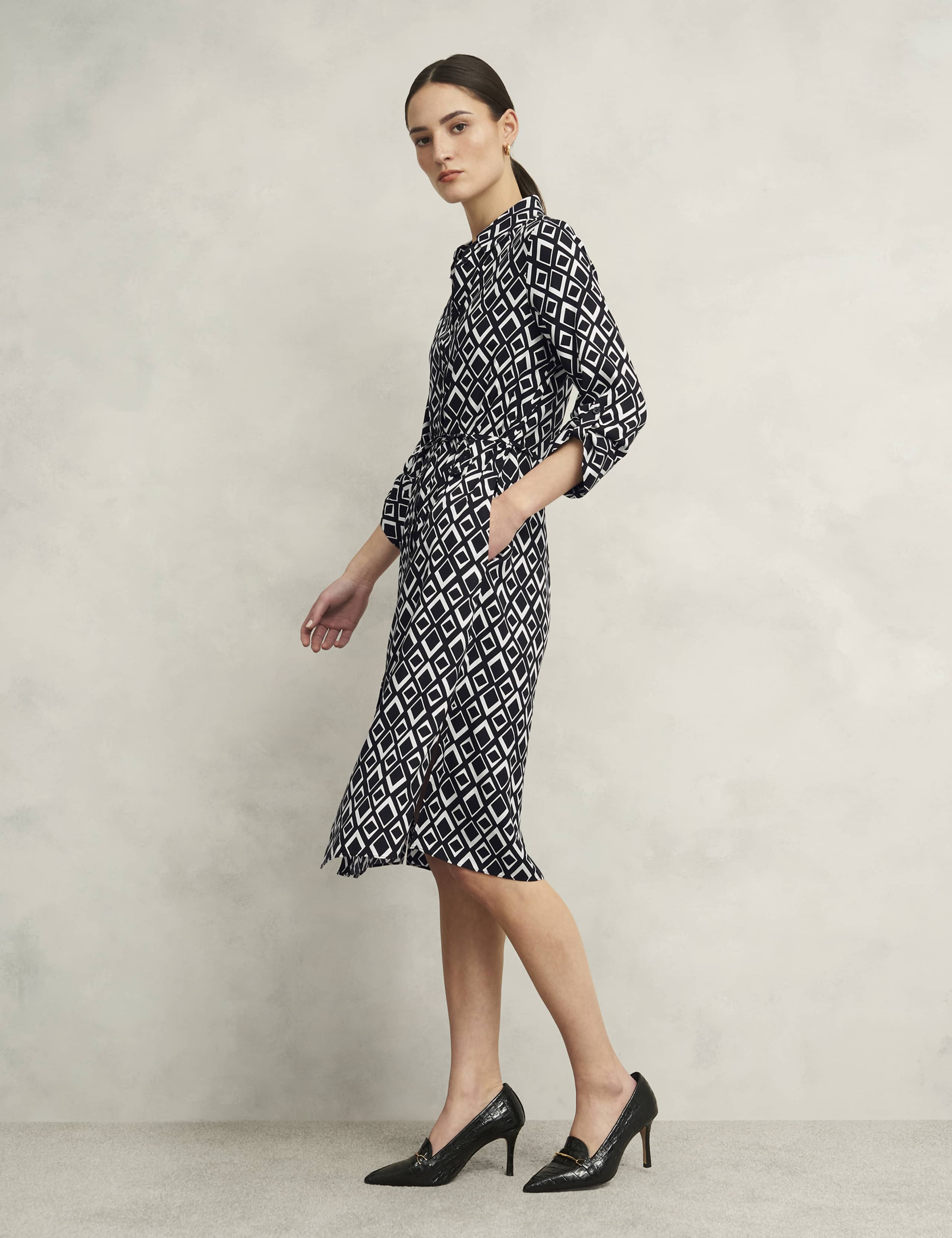 Cali Geometric Midi Shirt Dress 5 of 8