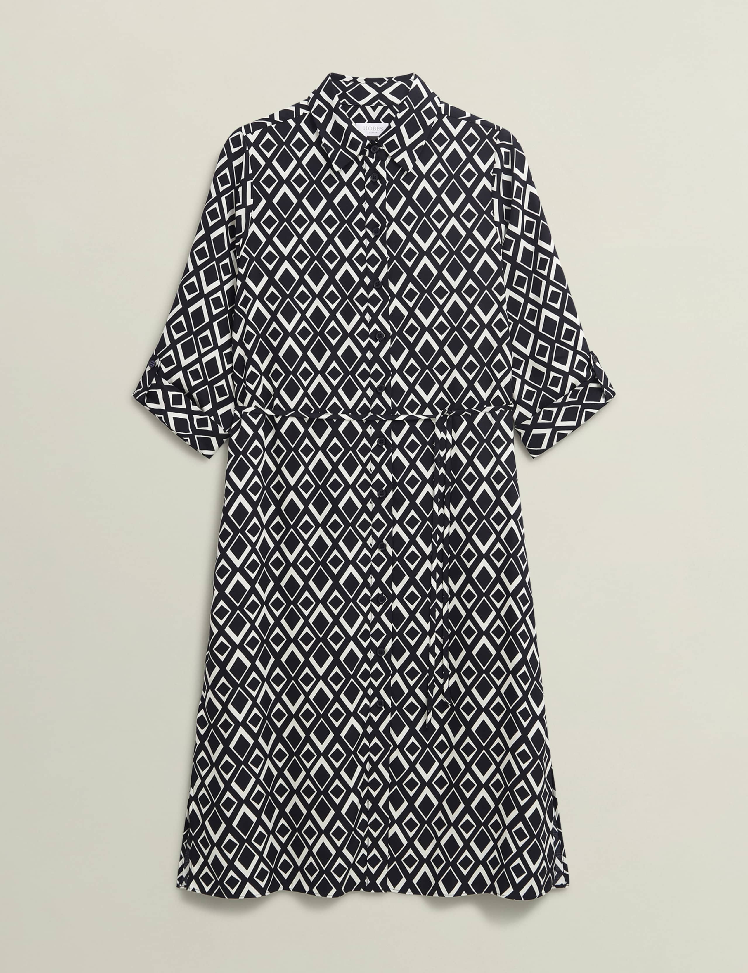 Cali Geometric Midi Shirt Dress 2 of 8