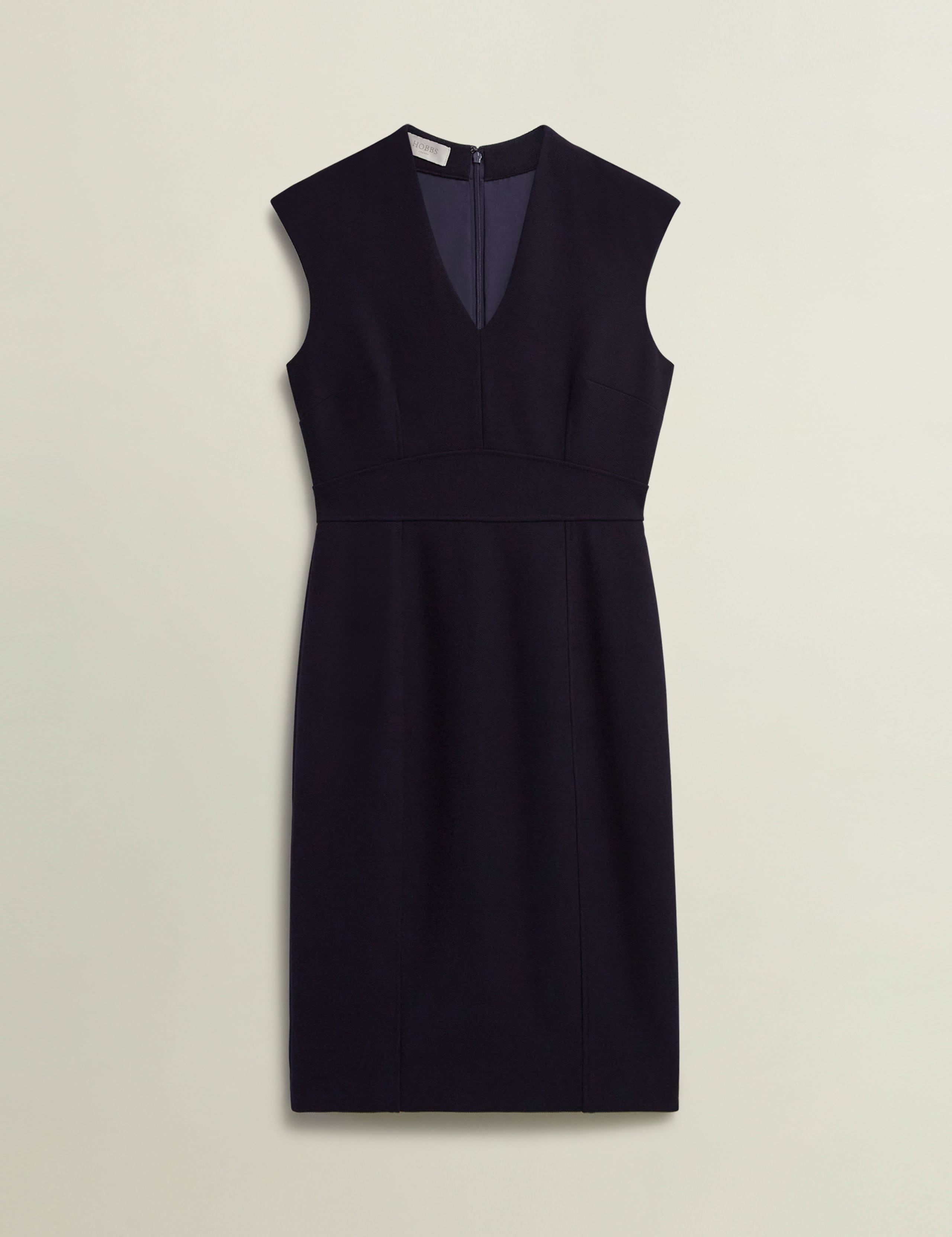 V-Neck Knee Length Shift Dress 2 of 5