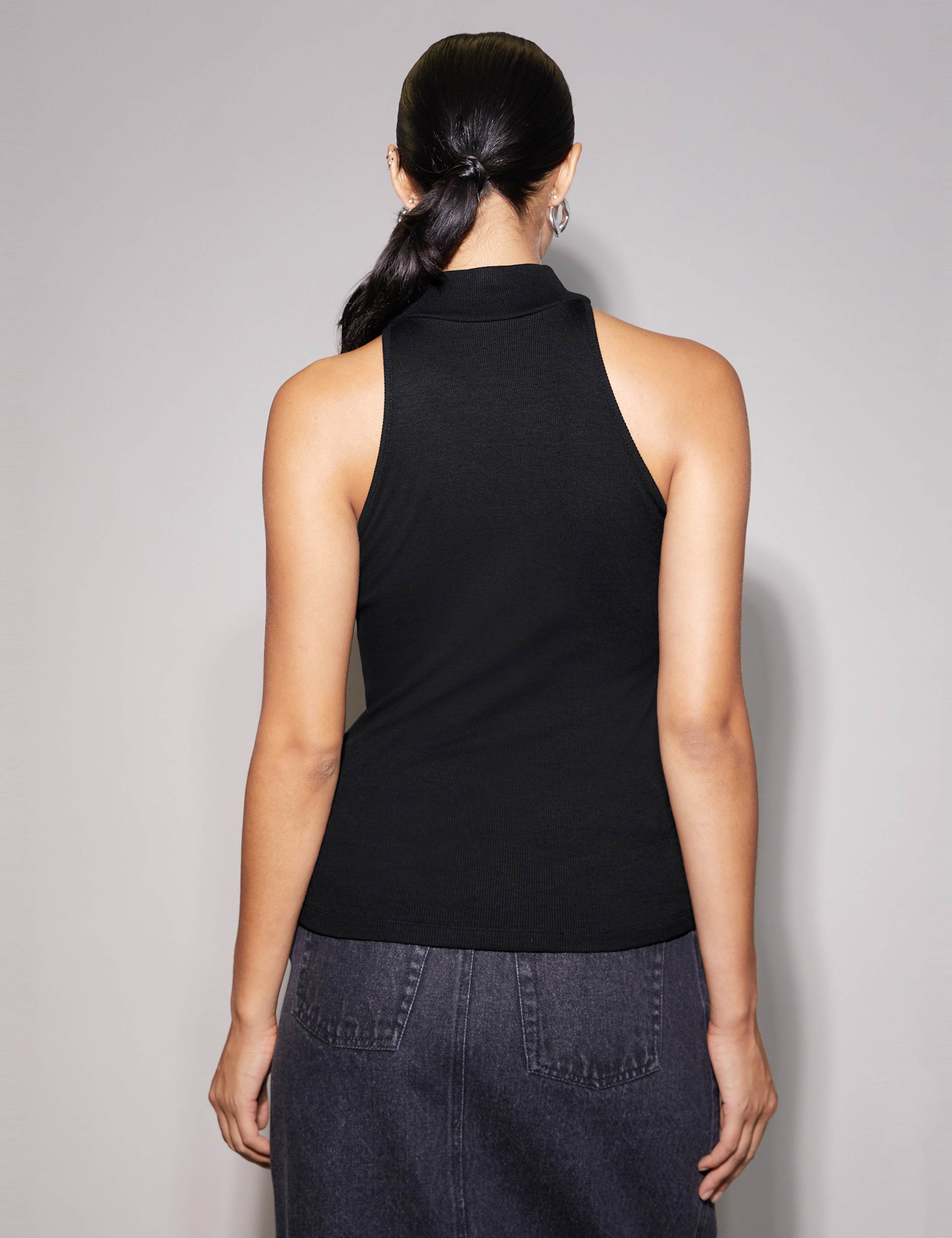 Jersey Ribbed Shell Top 3 of 5
