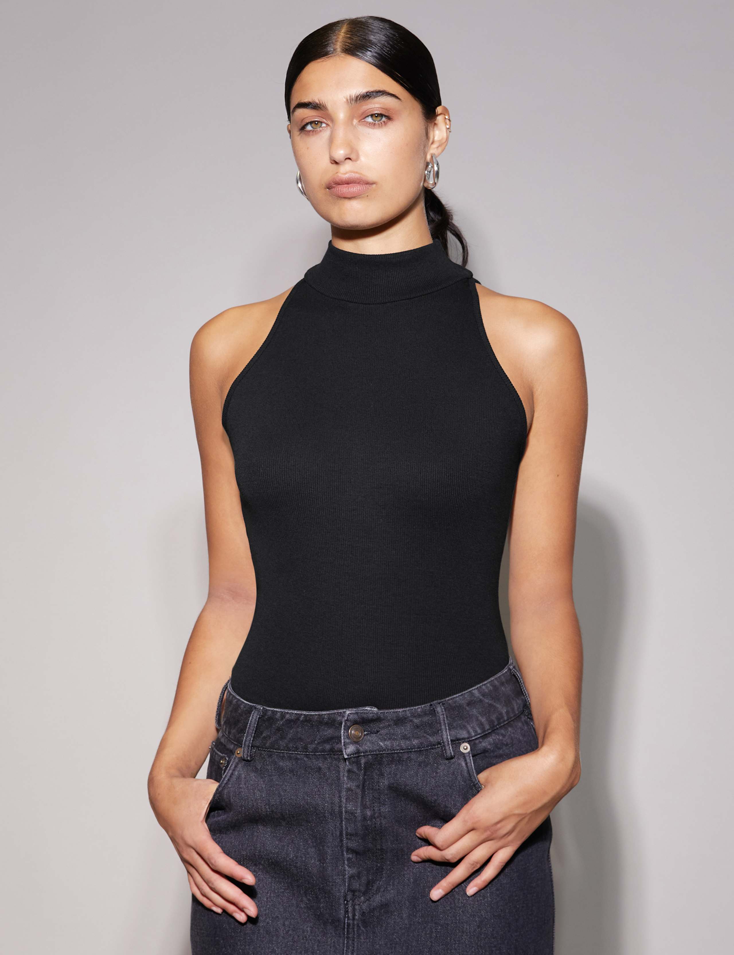 Jersey Ribbed Shell Top 5 of 5