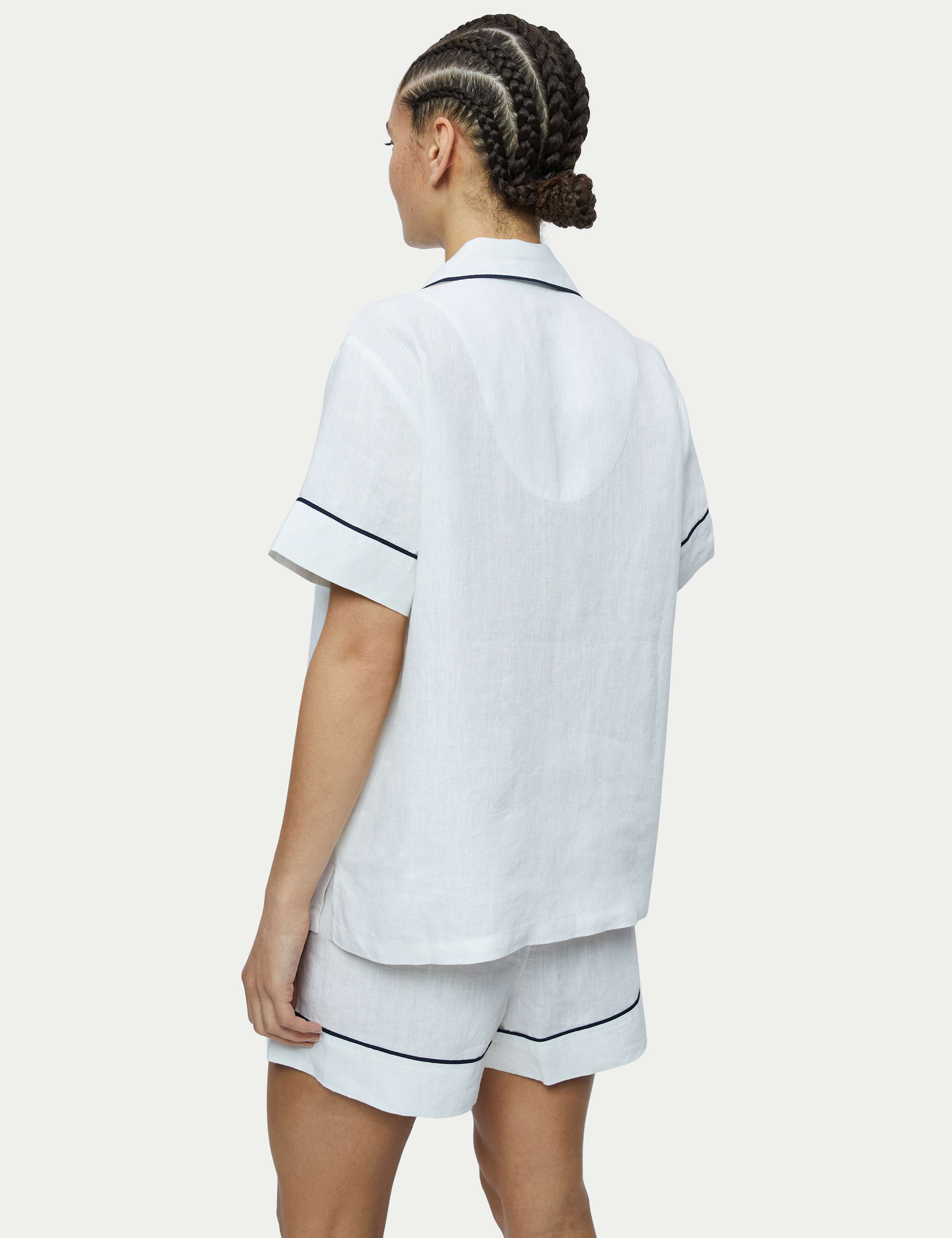 Pure Linen Short Pyjama Set 2 of 4