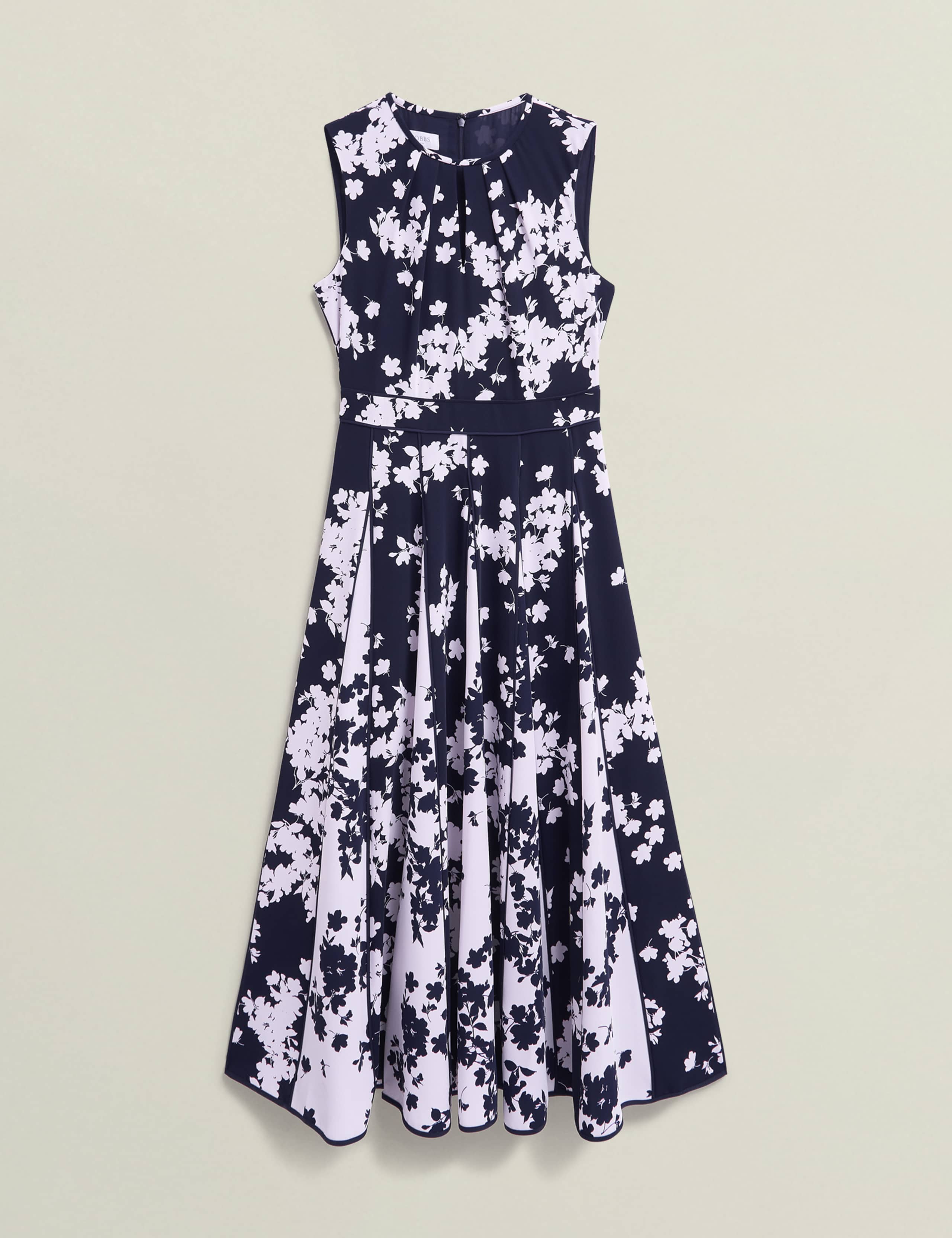 Angelica Floral Knee Length Skater Dress 2 of 8
