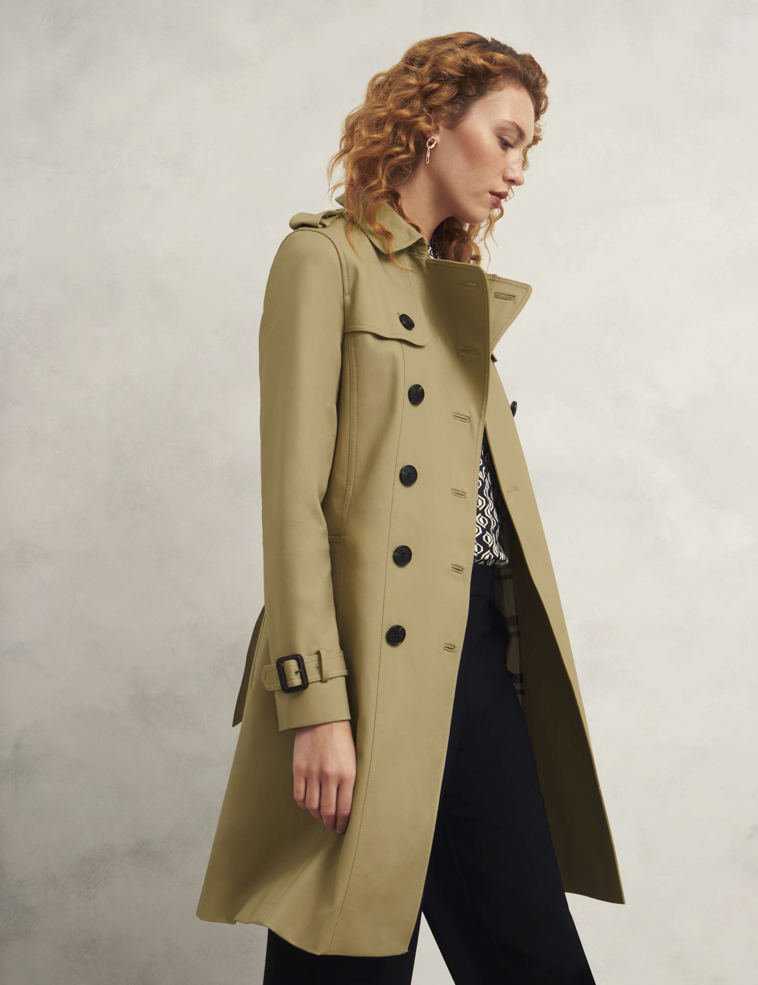 Cotton Rich Belted Longline Trench Coat 3 of 9