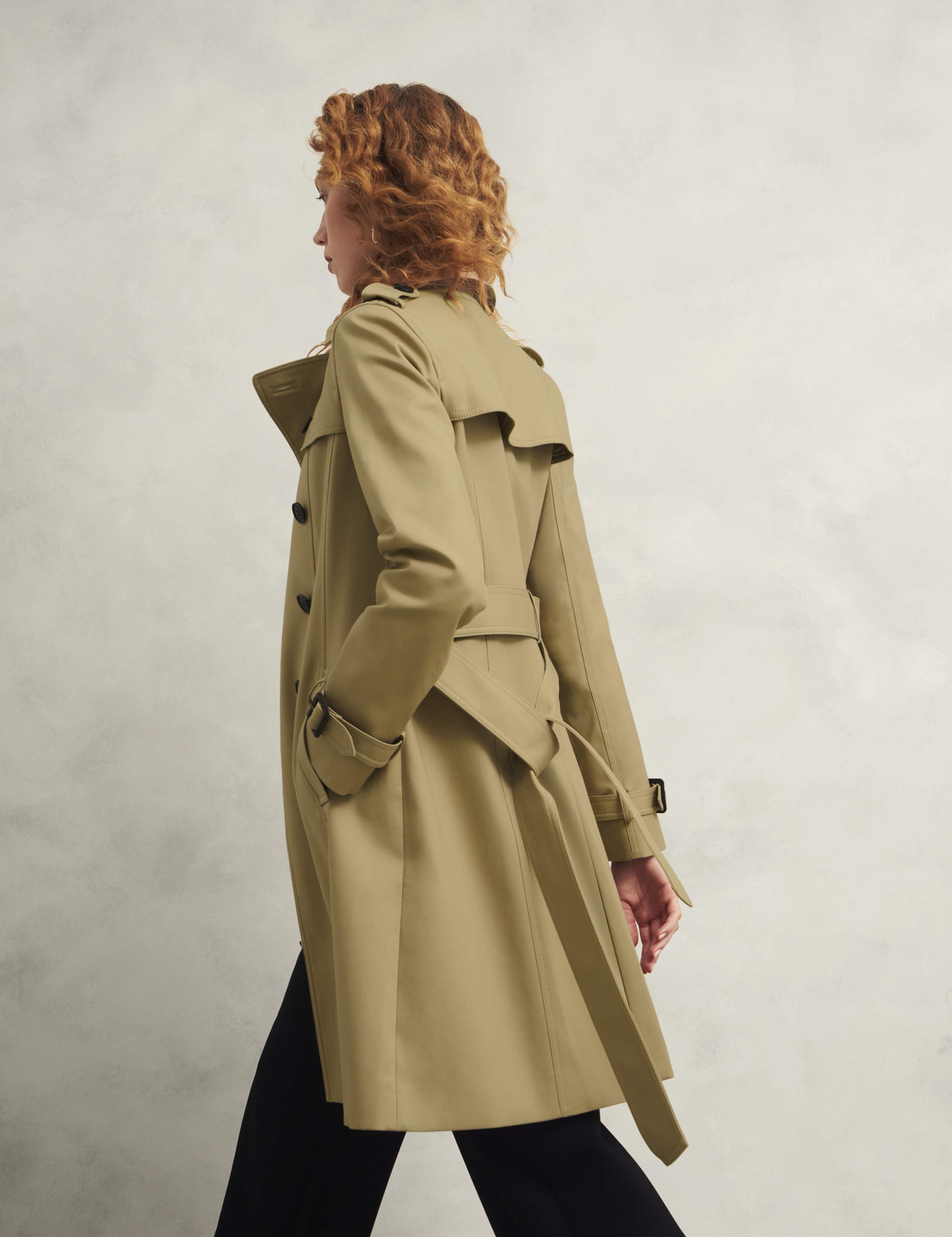Cotton Rich Belted Longline Trench Coat 5 of 9