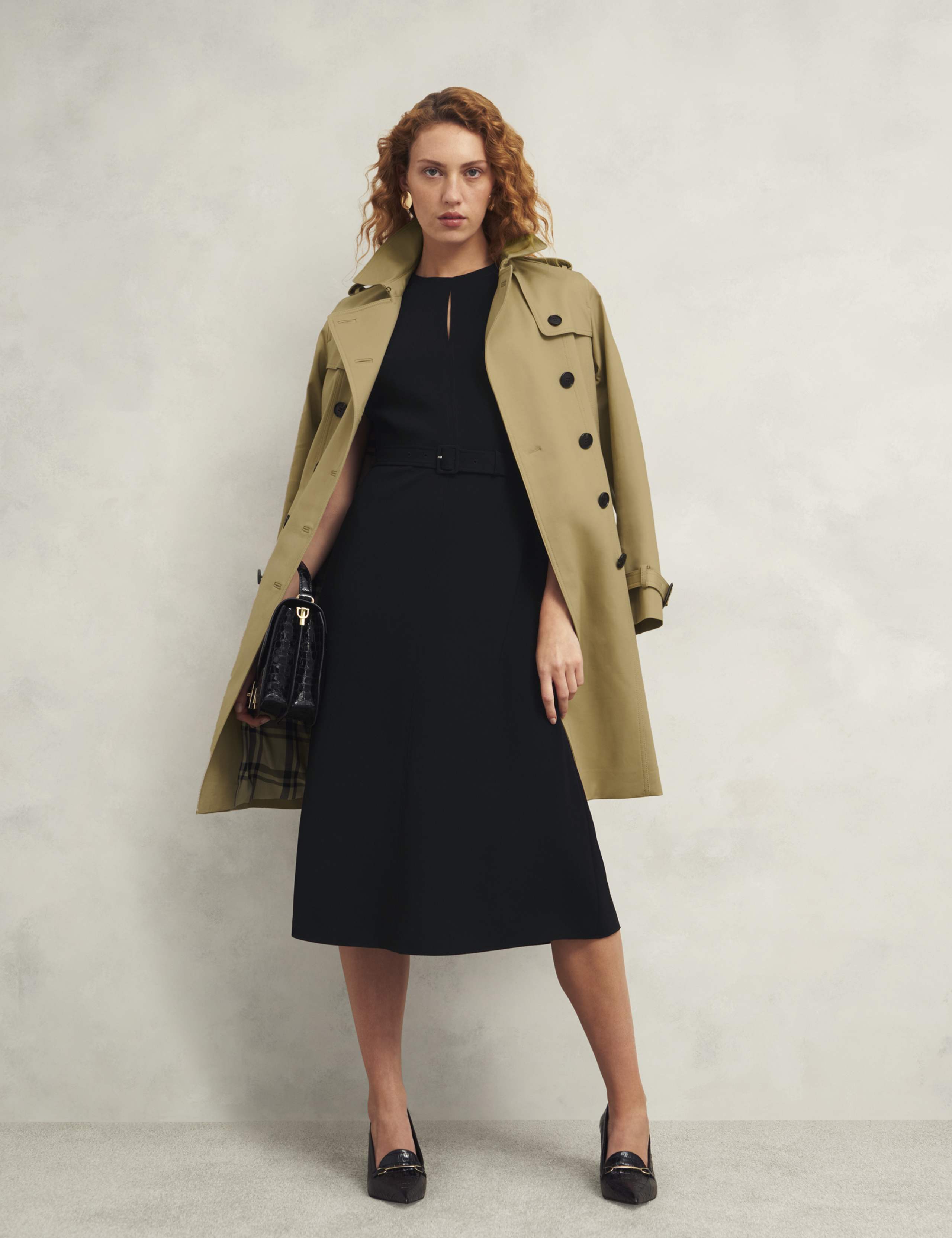 Cotton Rich Belted Longline Trench Coat 7 of 9