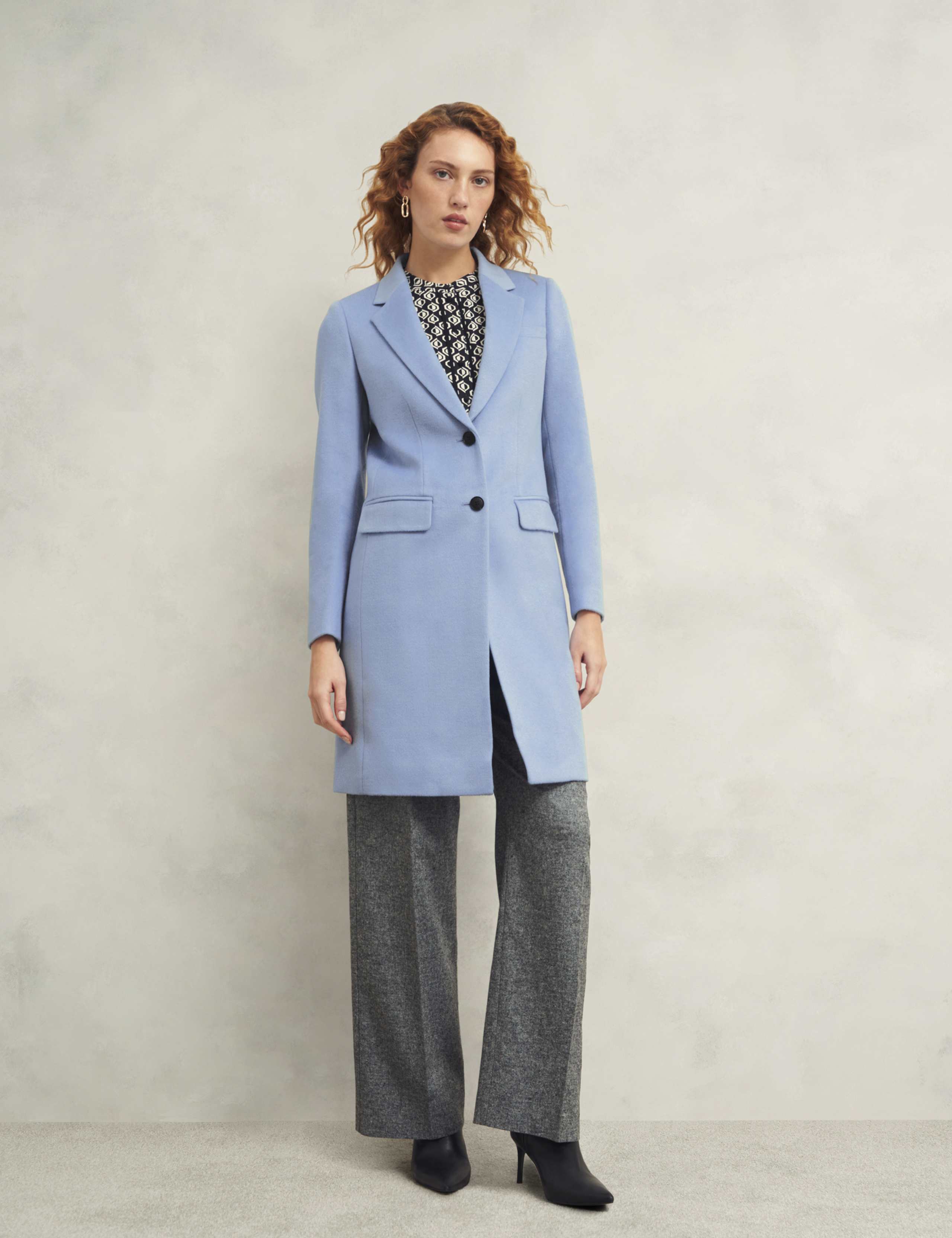 Pure Wool Longline Tailored Coat 1 of 10