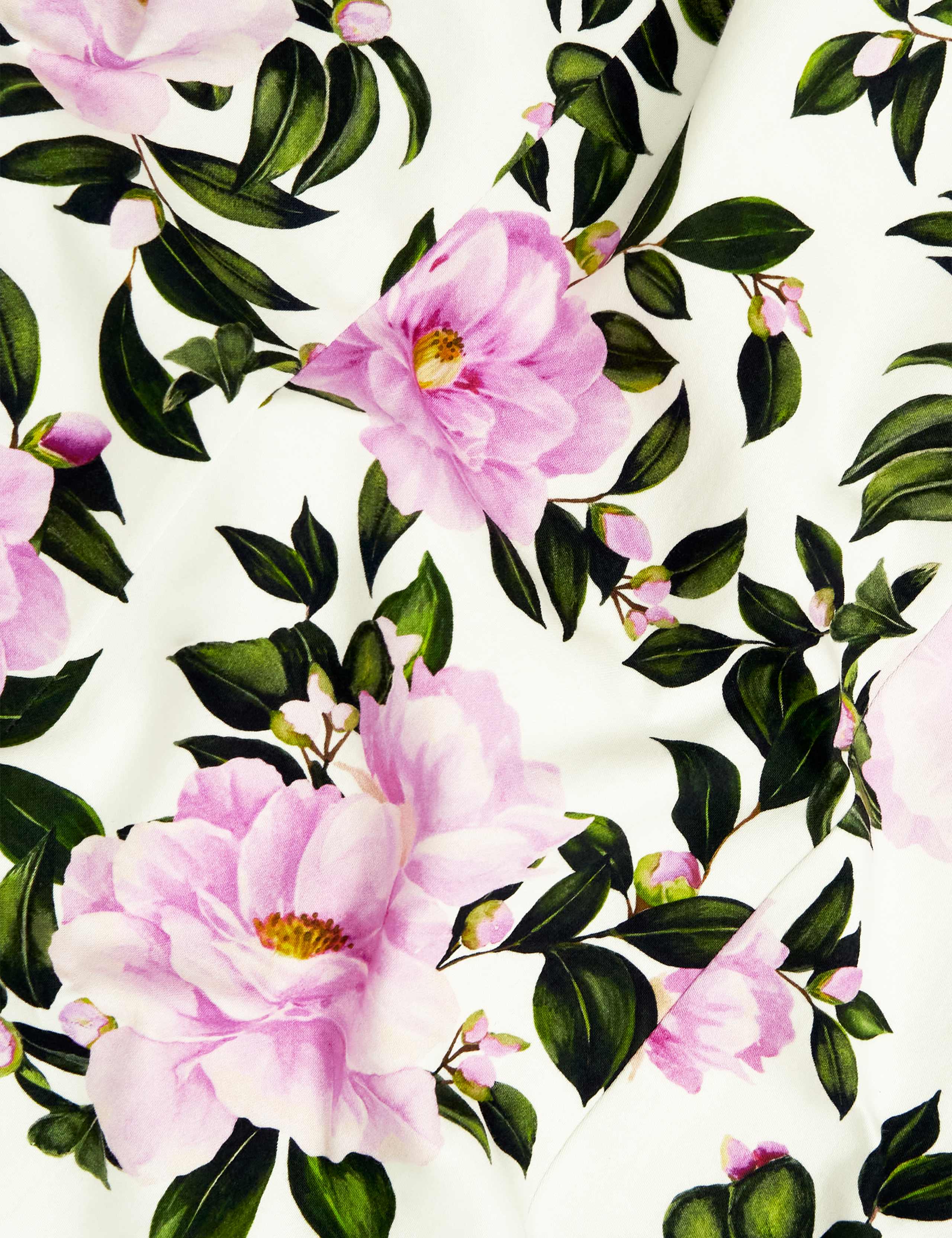 Cotton Rich Floral Column Shift Dress 7 of 7