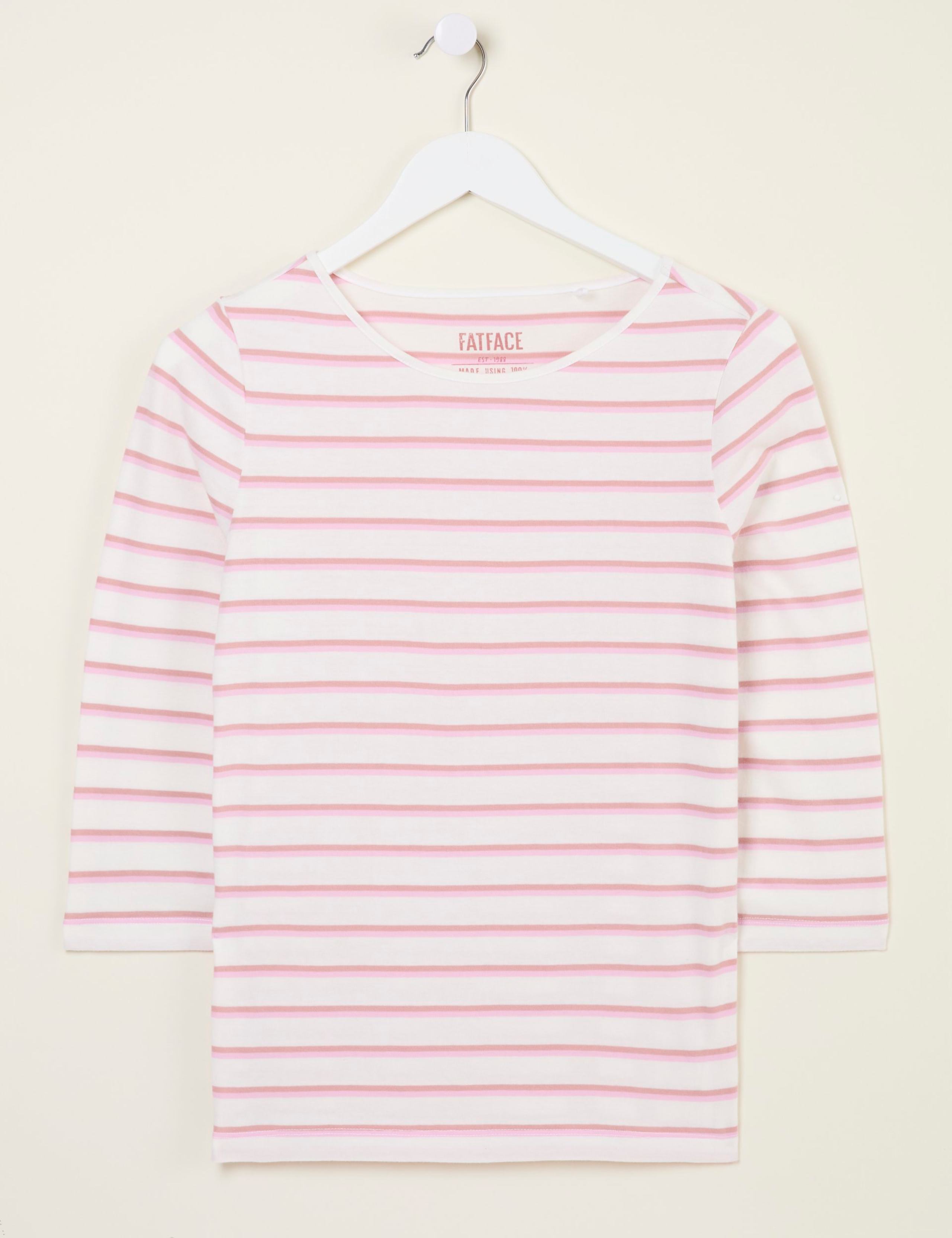 Pure Cotton Striped Crew Neck Top 2 of 5