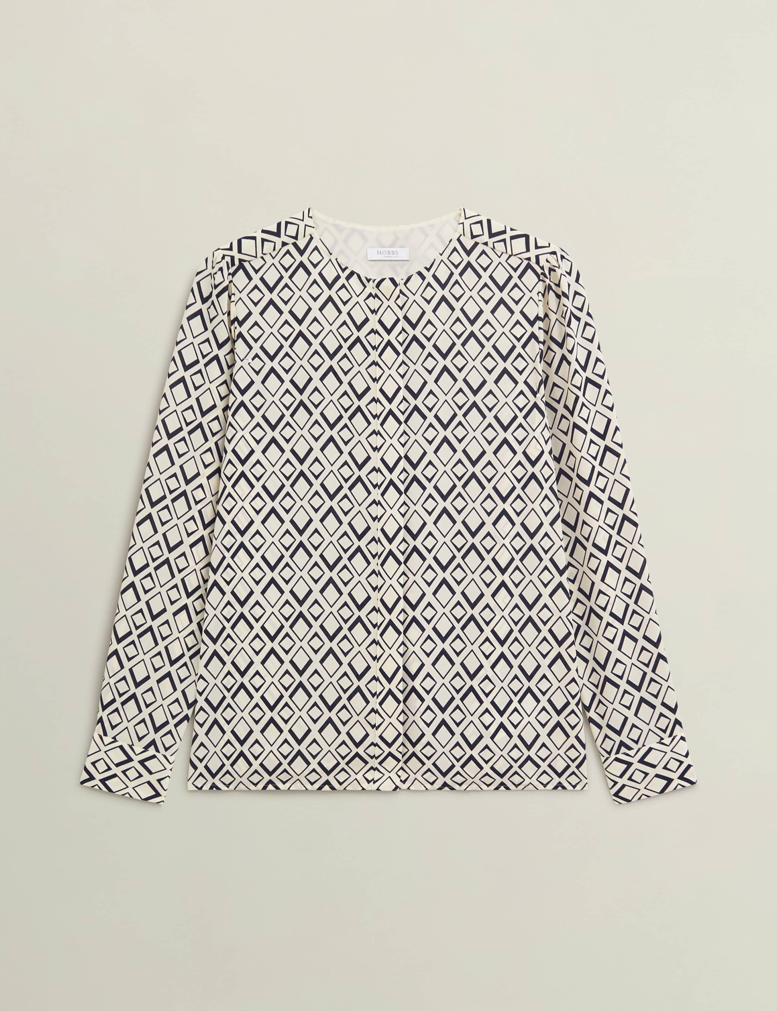Geometric Crew Neck Blouse 2 of 7