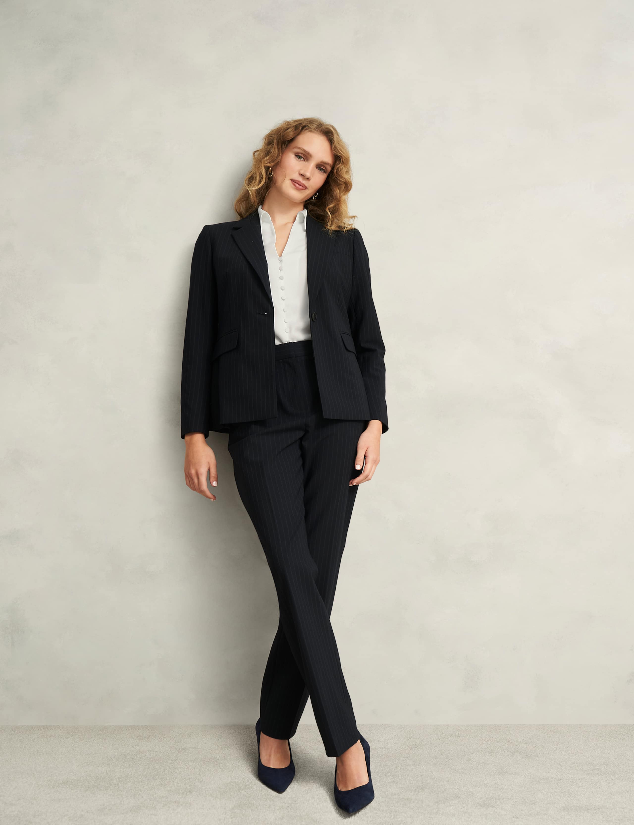 Collared Button Detail Blouson Sleeve Blouse 7 of 8