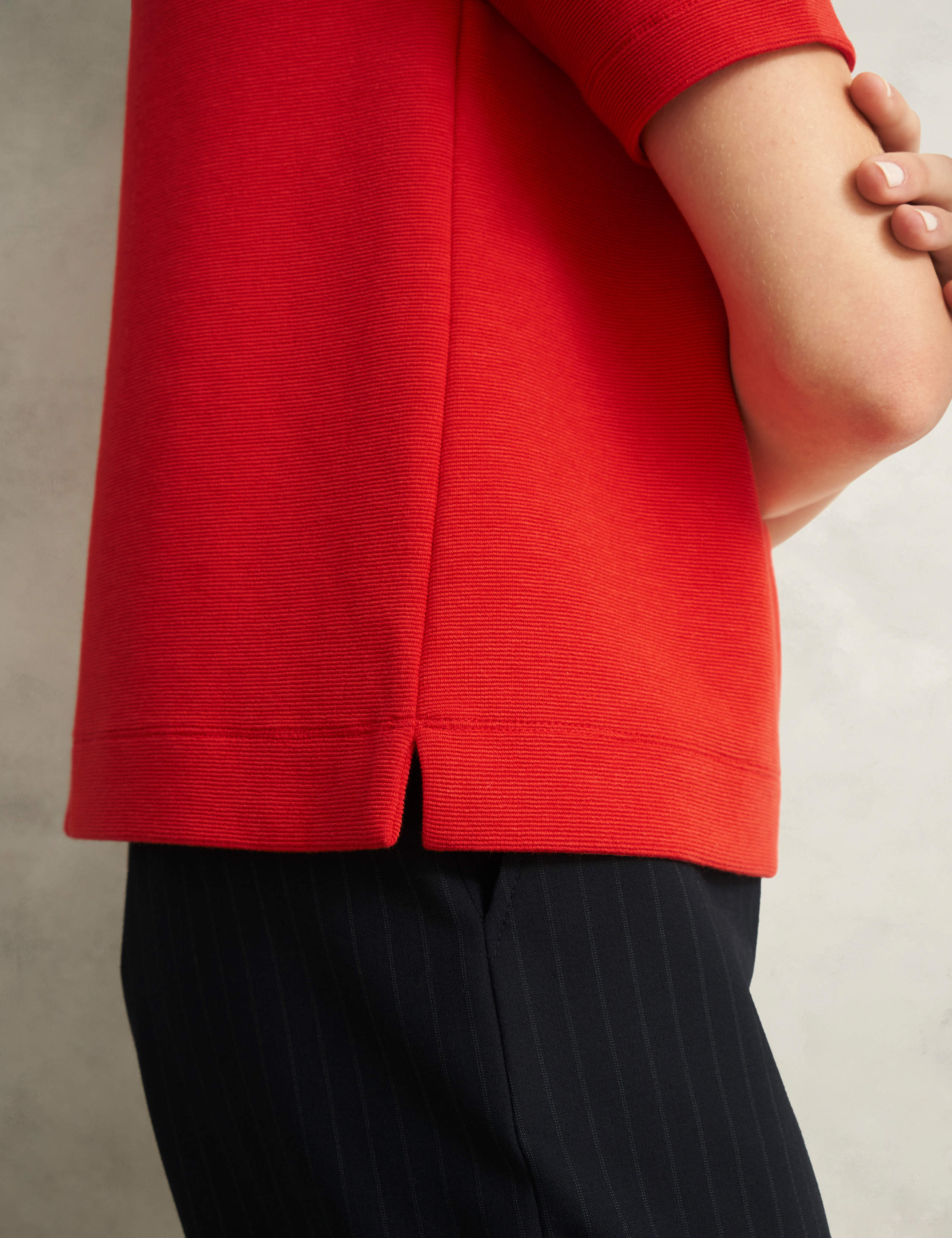 Cotton Blend Roll Neck Top 5 of 7