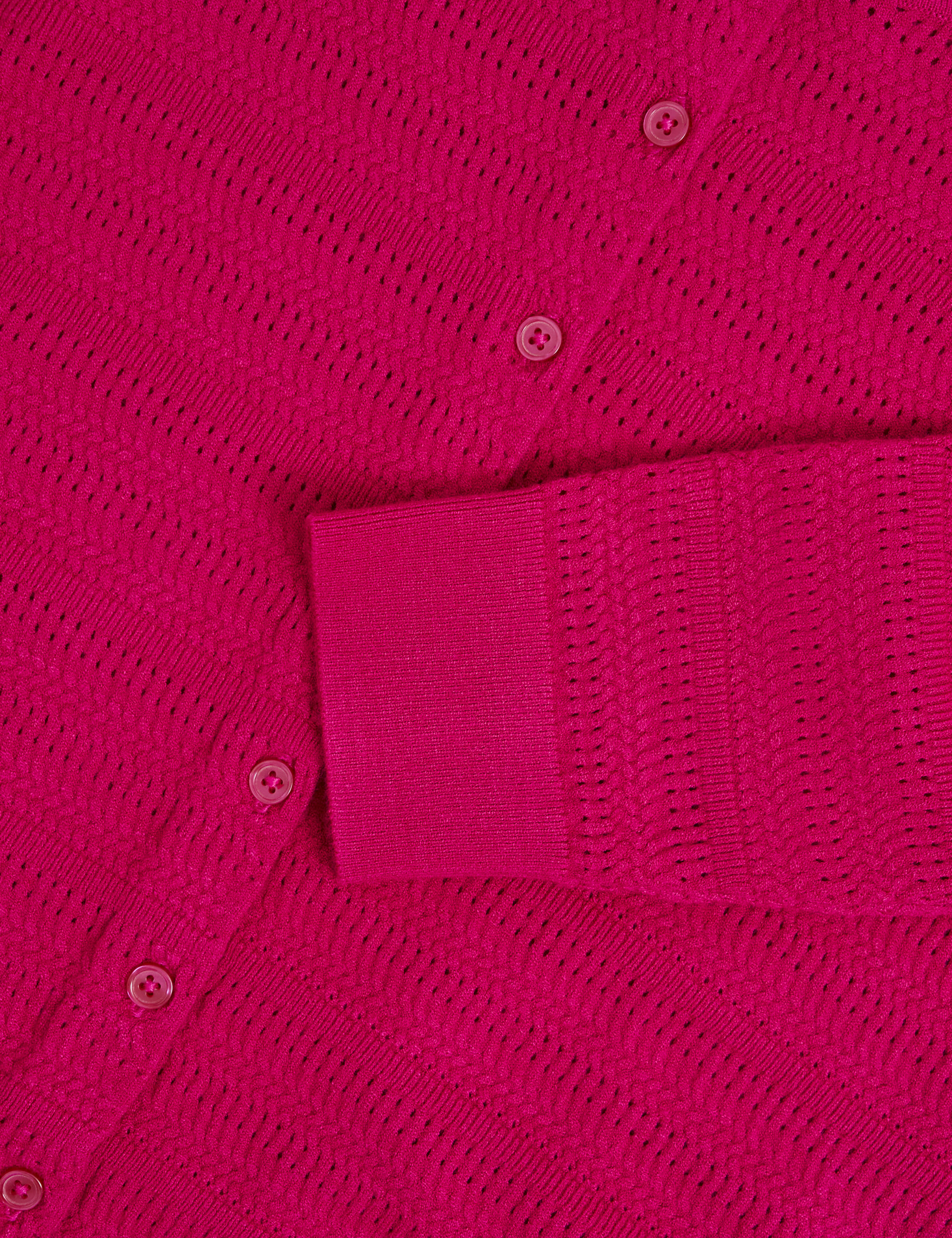 Textured Crew Neck Button Front Cardigan 7 of 7