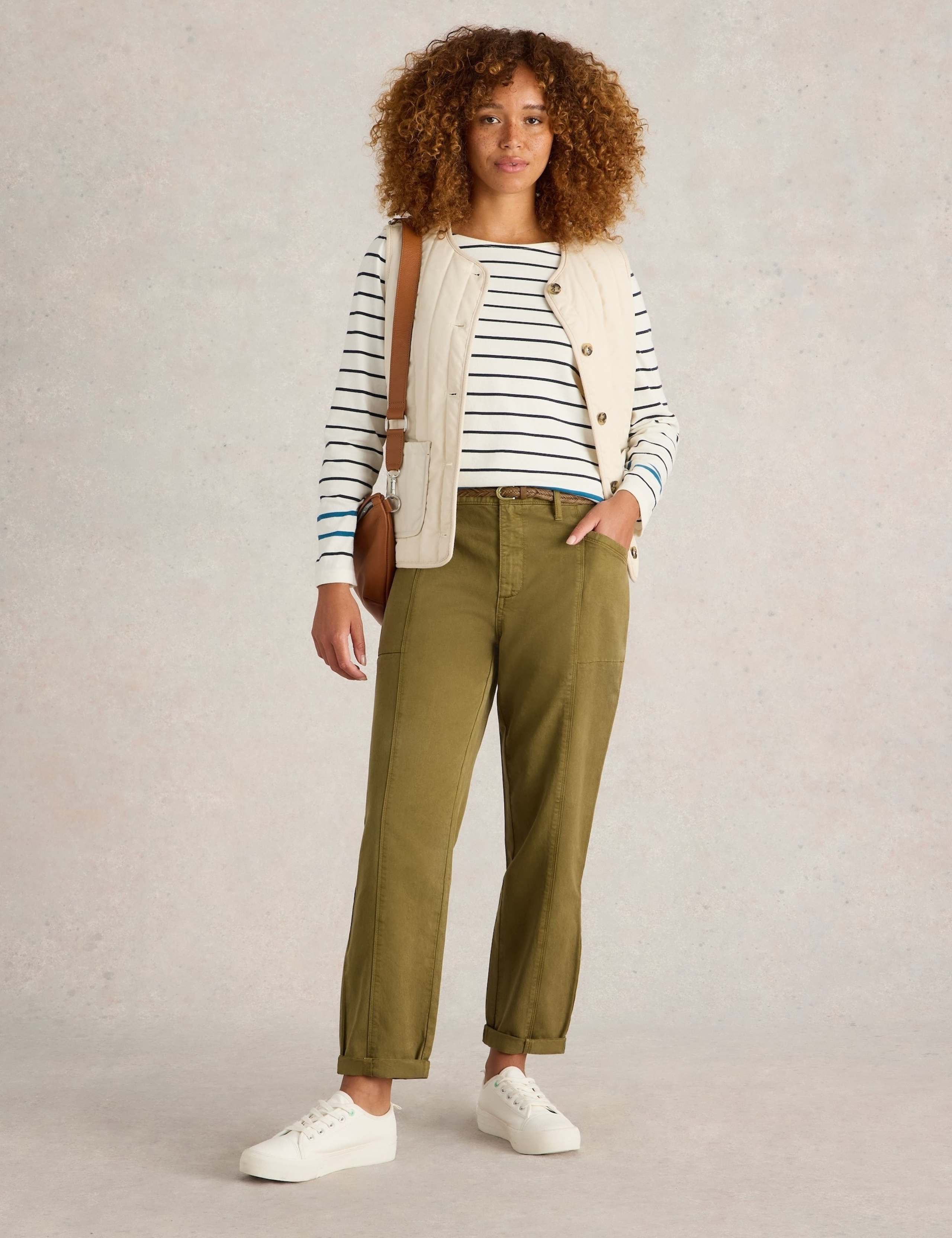 Cotton Blend Trousers 3 of 6