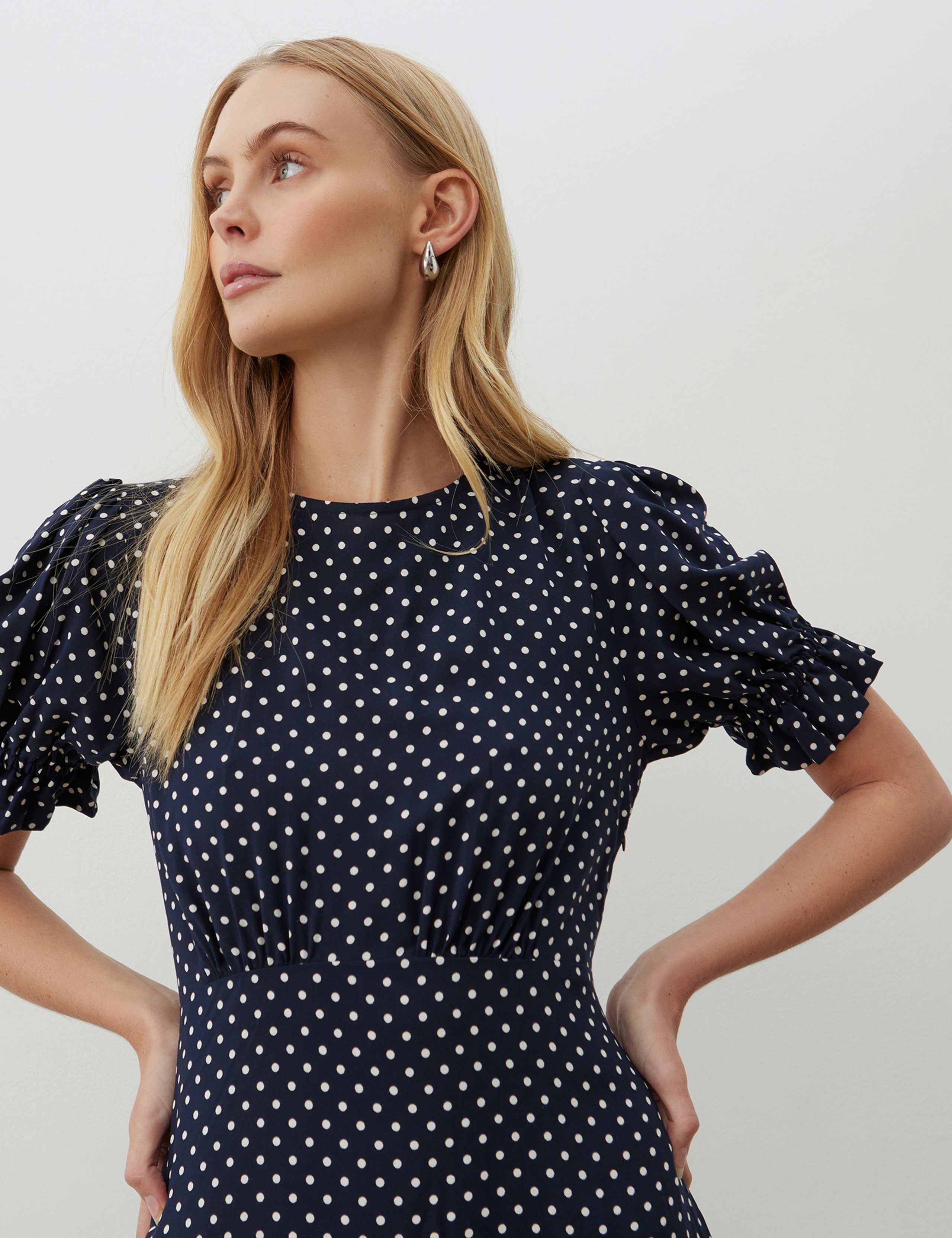 Polka Dot Midi Tea Dress 4 of 4