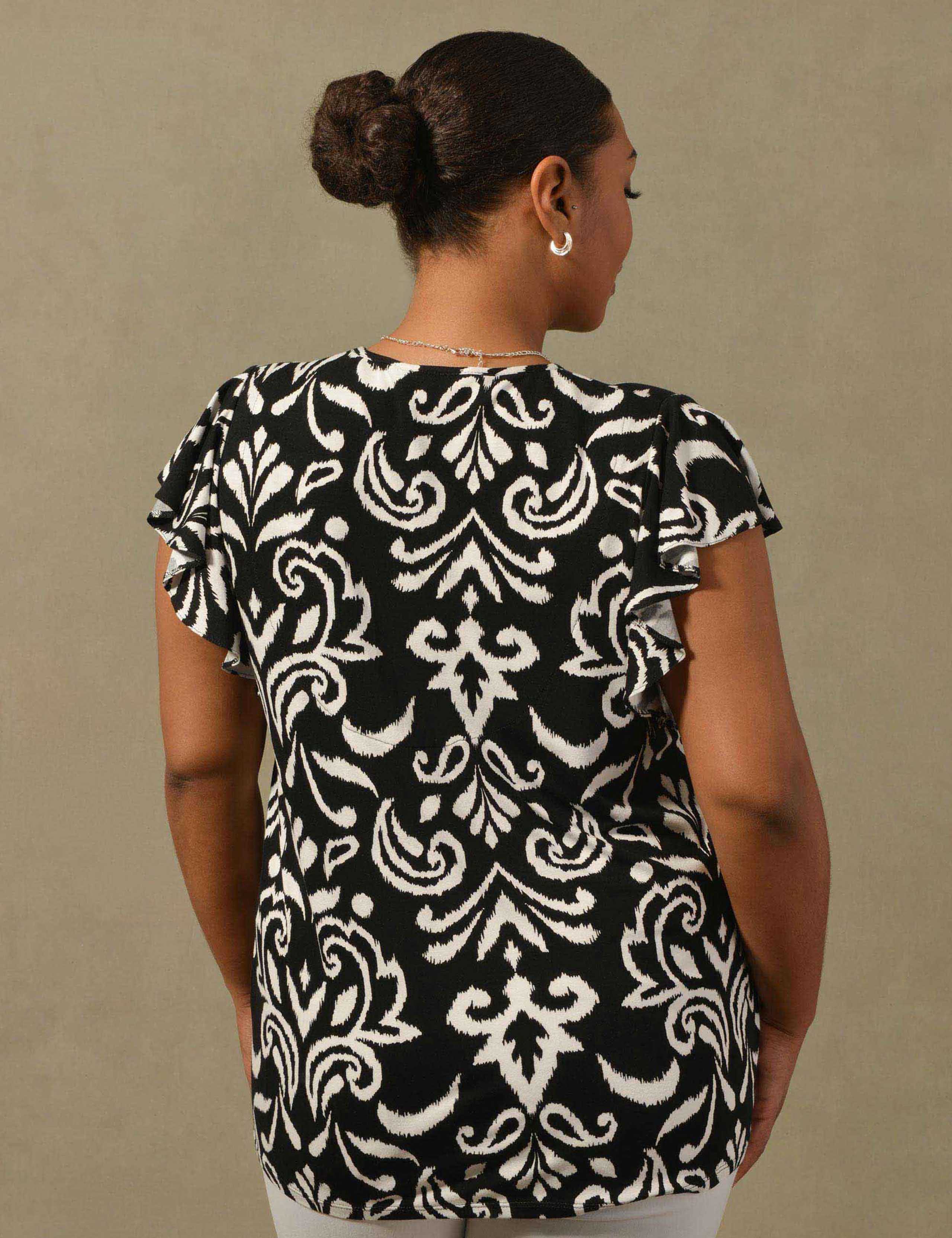 Jersey Printed Relaxed Top 3 of 4