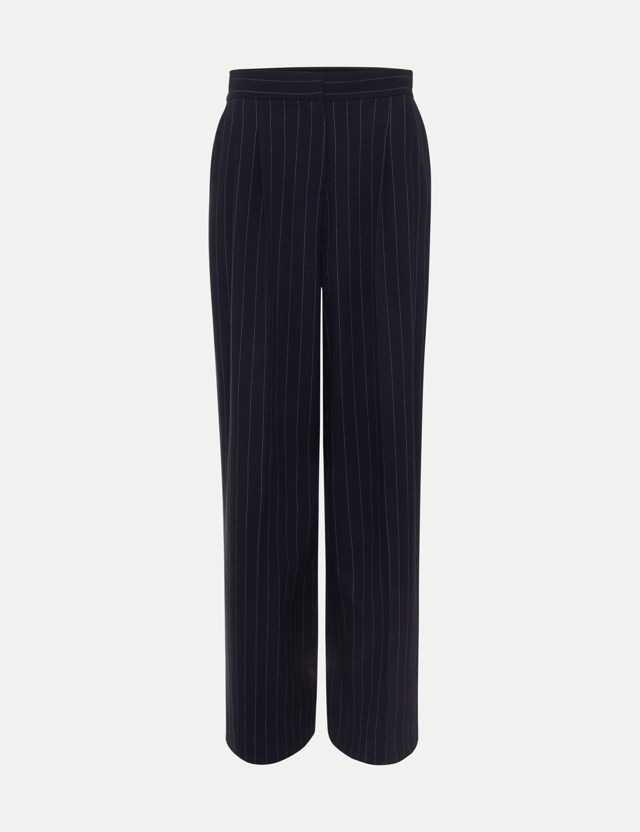 Pinstripe Wide Leg Trousers 2 of 7