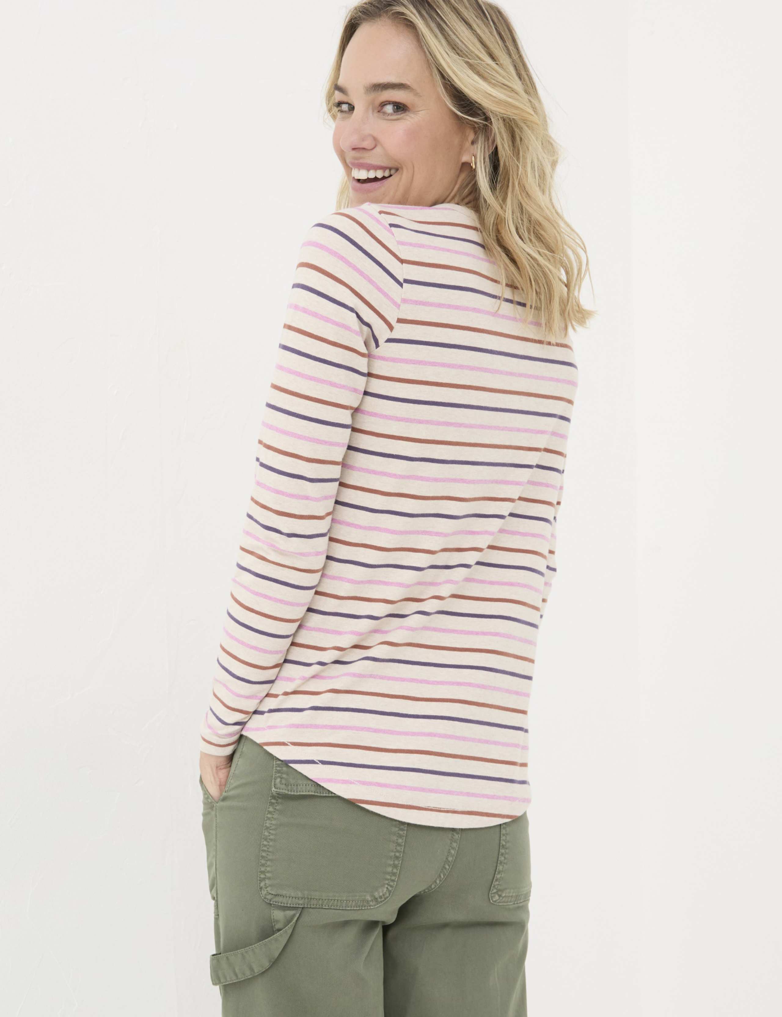 Cotton Rich Striped Top 2 of 4