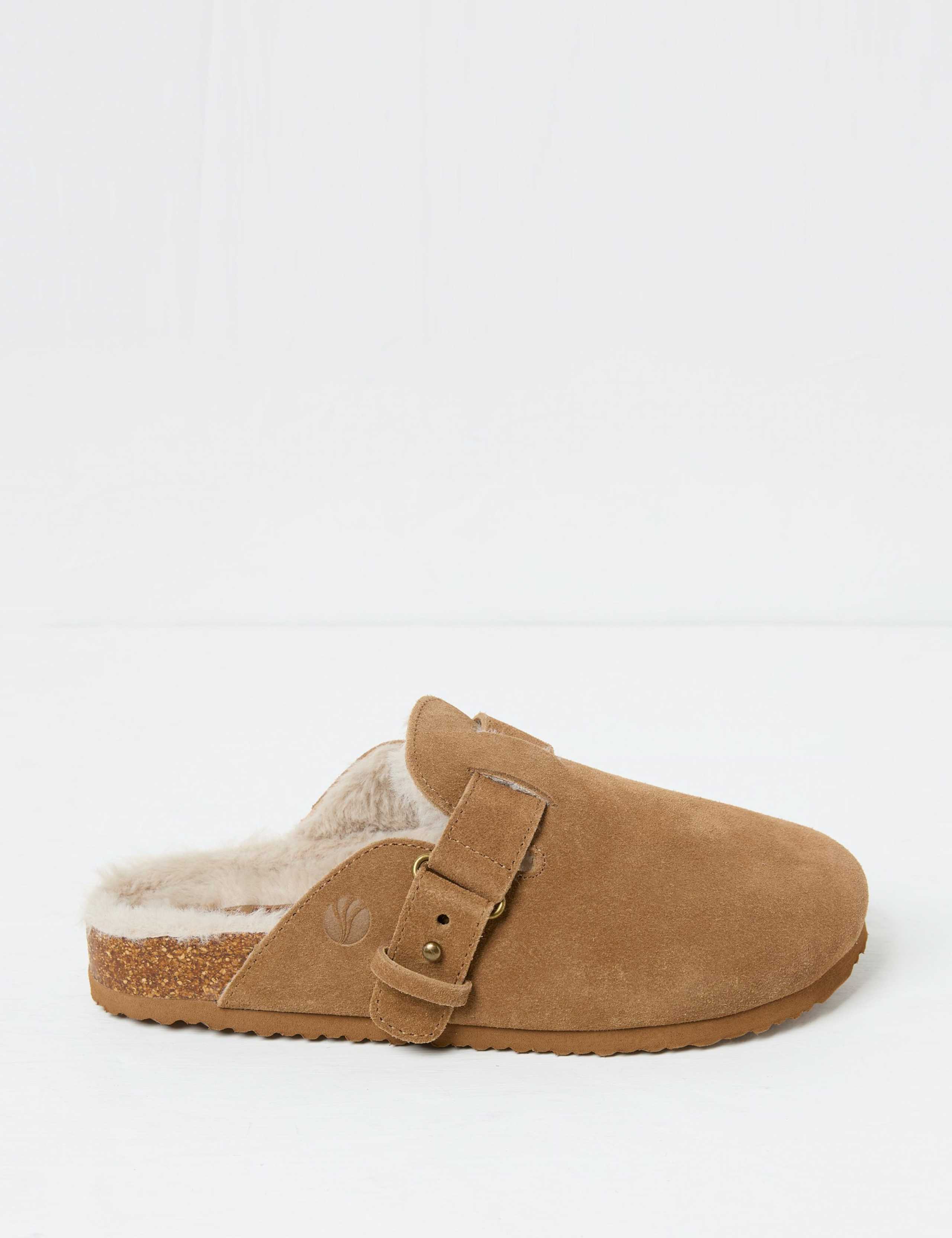Suede Buckle Mule Outdoor Slippers 1 of 2