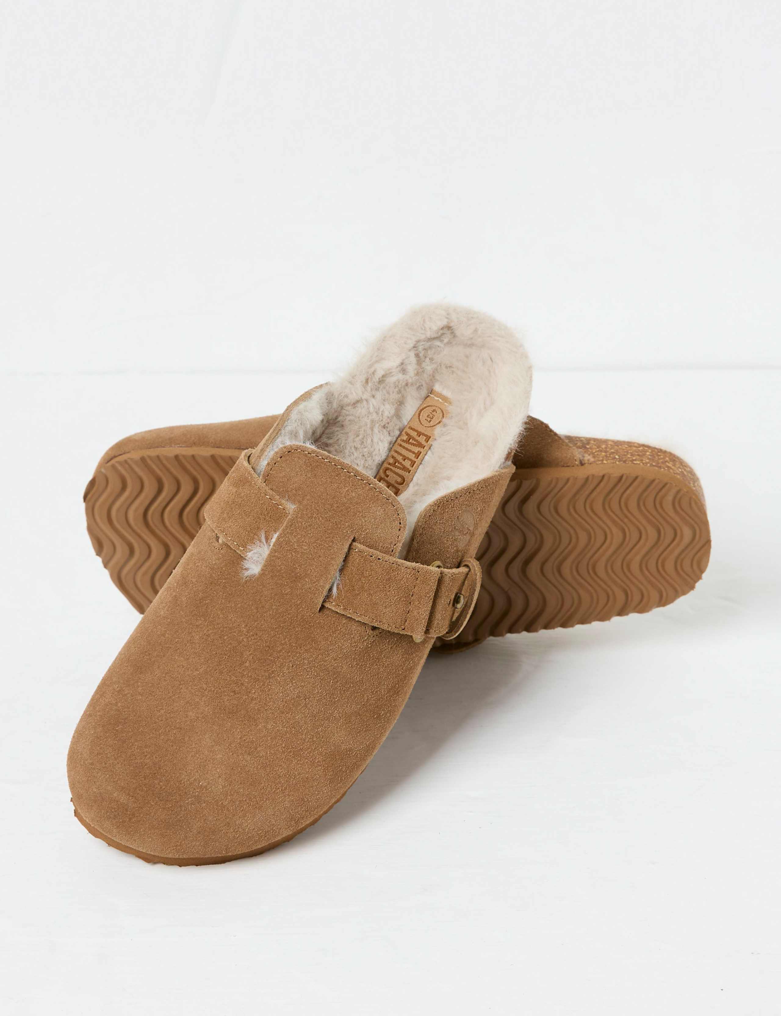 Suede Buckle Mule Outdoor Slippers 2 of 2