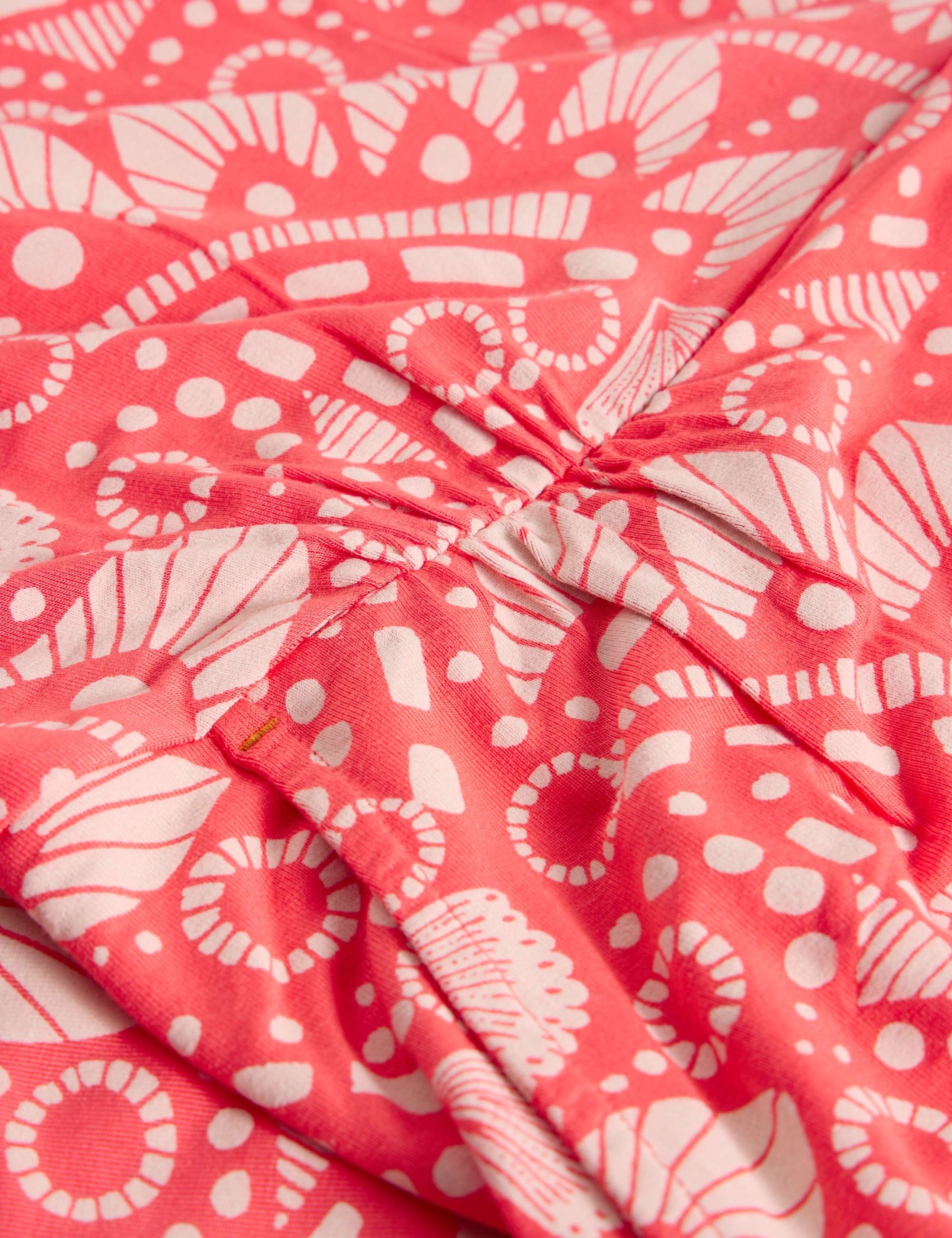 Jersey Printed V-Neck Knee Length Tea Dress 3 of 5