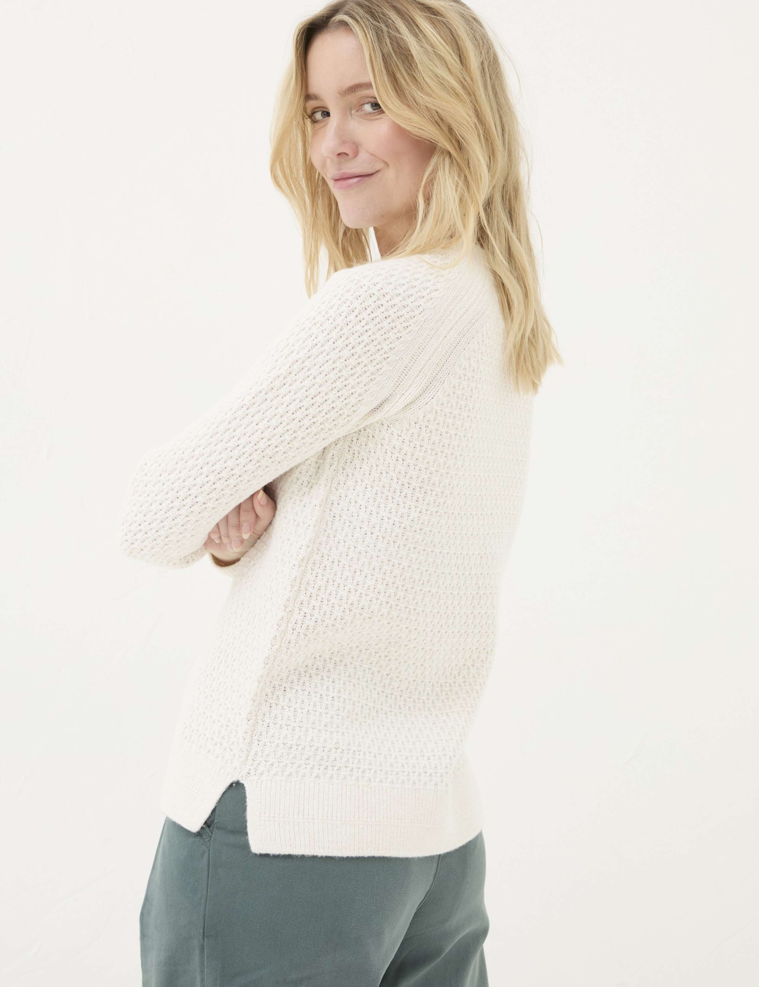 Textured Crew Neck Jumper 3 of 4