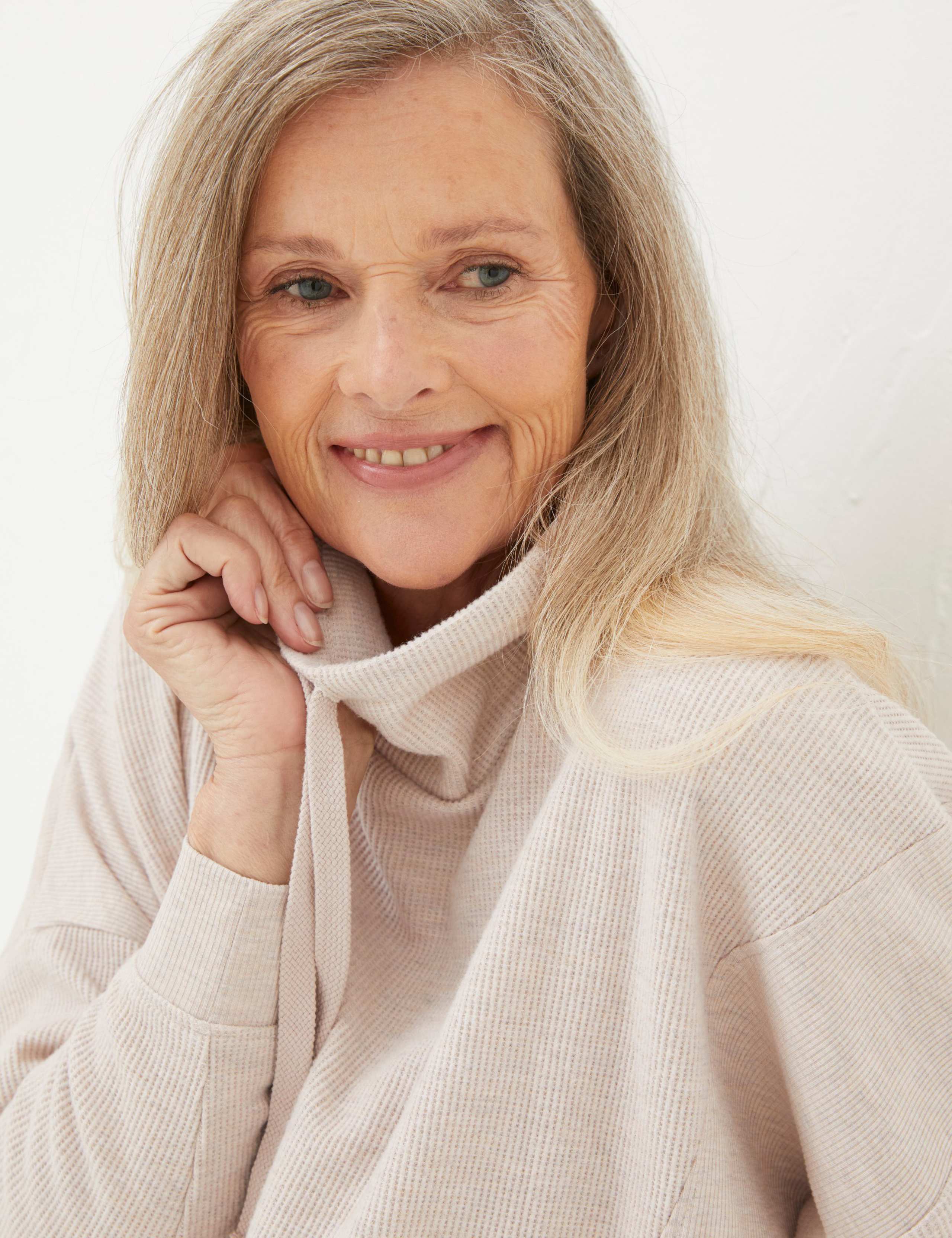 Waffle Funnel Neck Pyjama Top 4 of 5