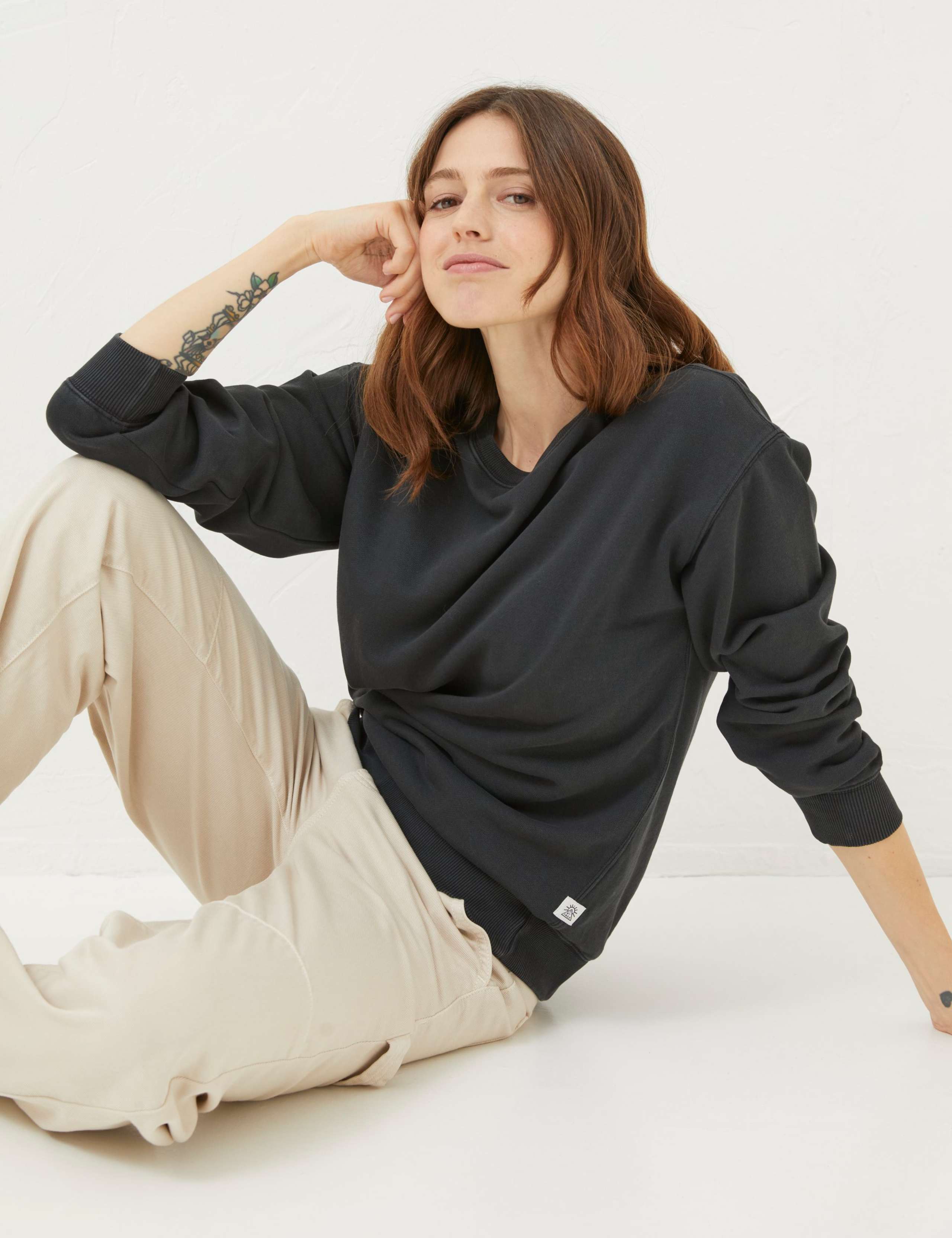 Pure Cotton Crew Neck Sweat-shirt 4 of 4