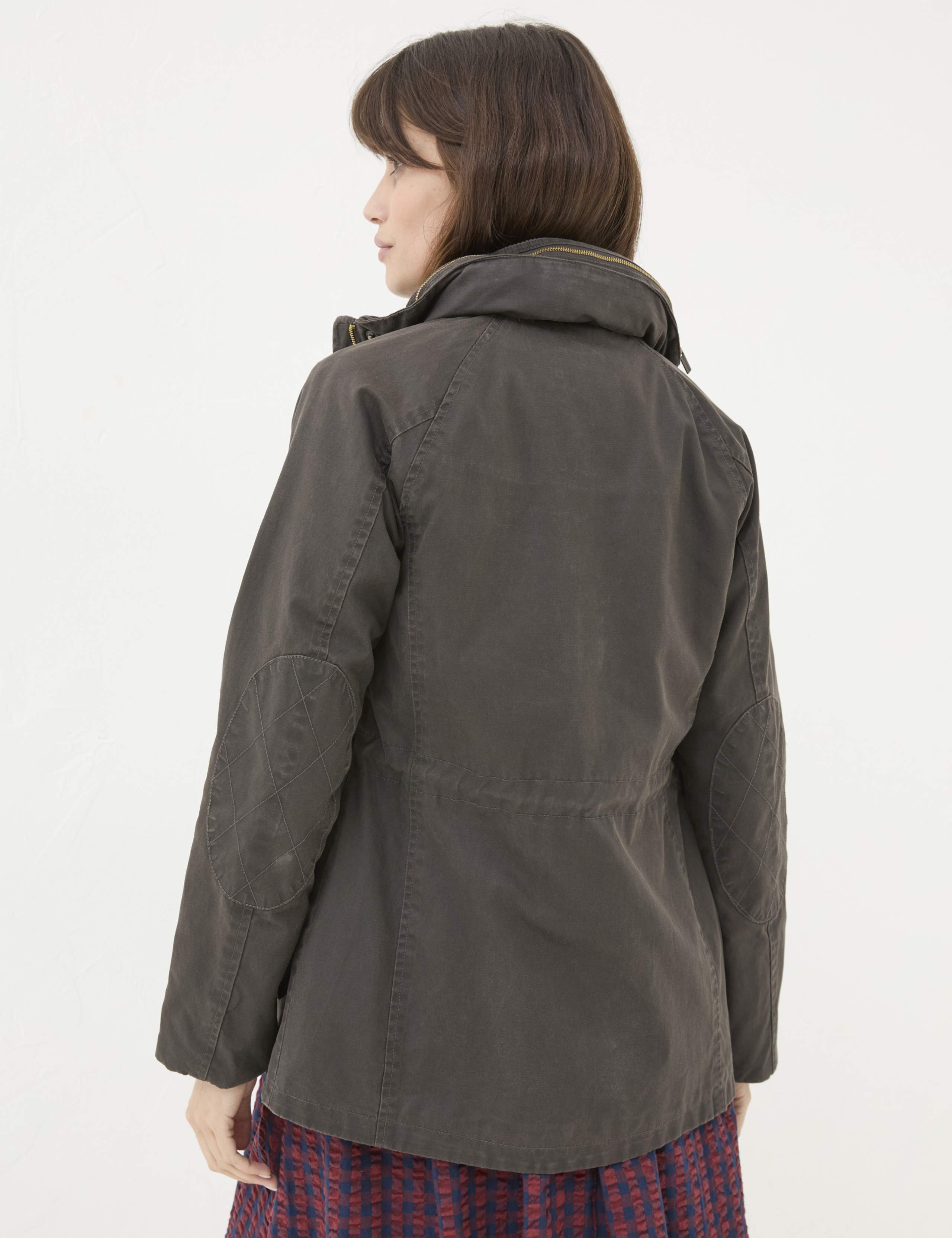 Cotton Rich Hooded Short Utility Coat 2 of 5