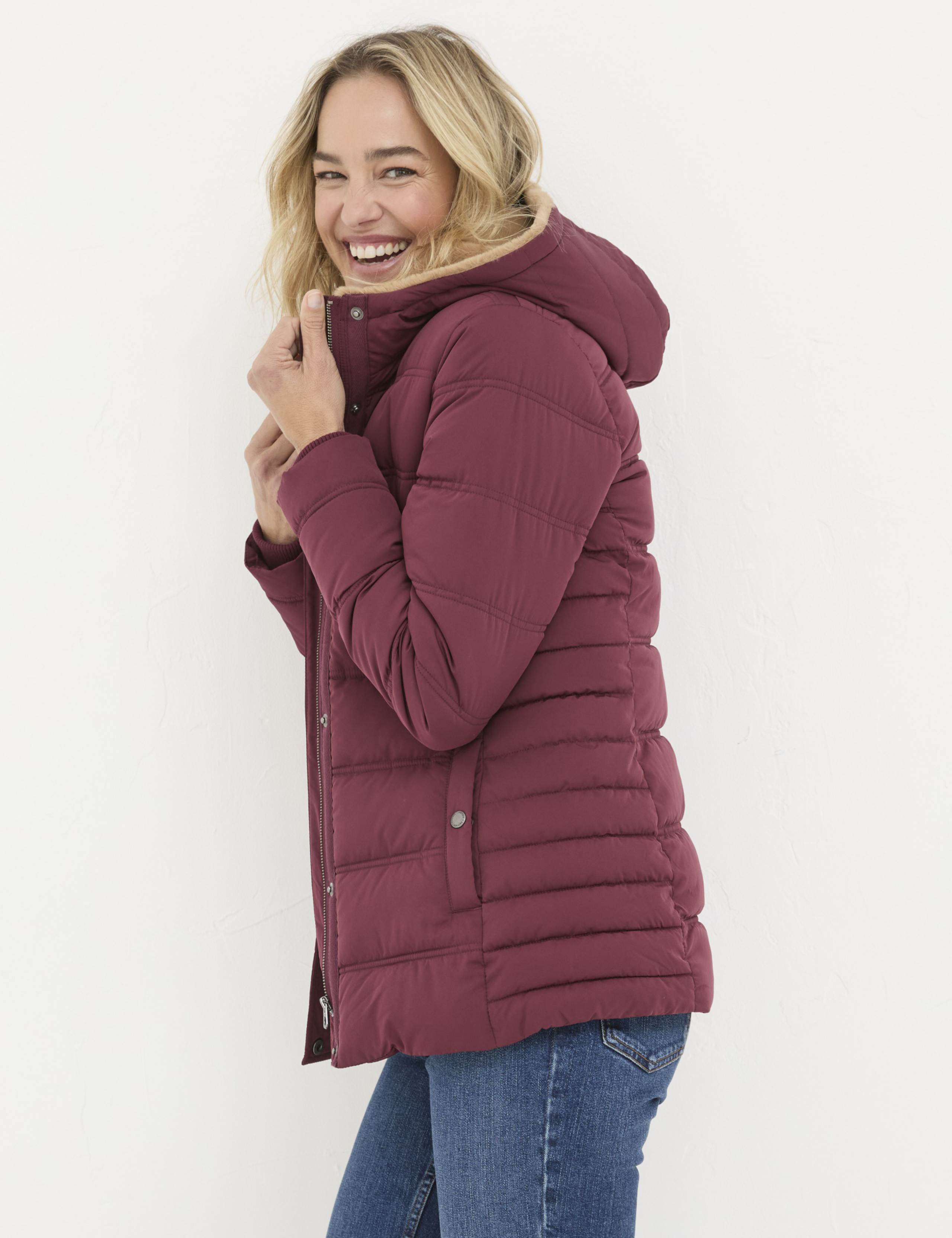 Faux Fur Lined Short Puffer Coat 4 of 6