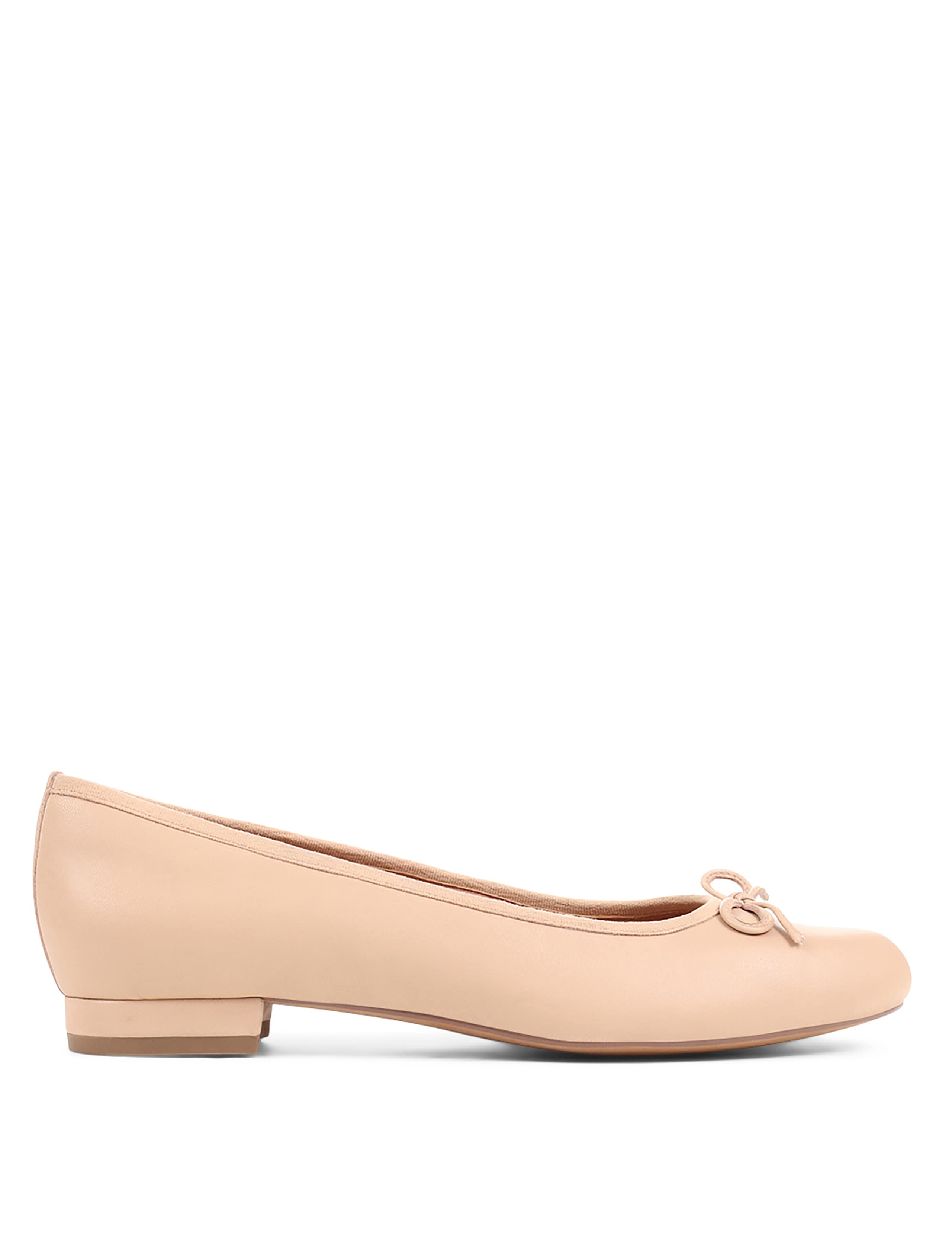 Leather Flat Ballet Pumps 6 of 7