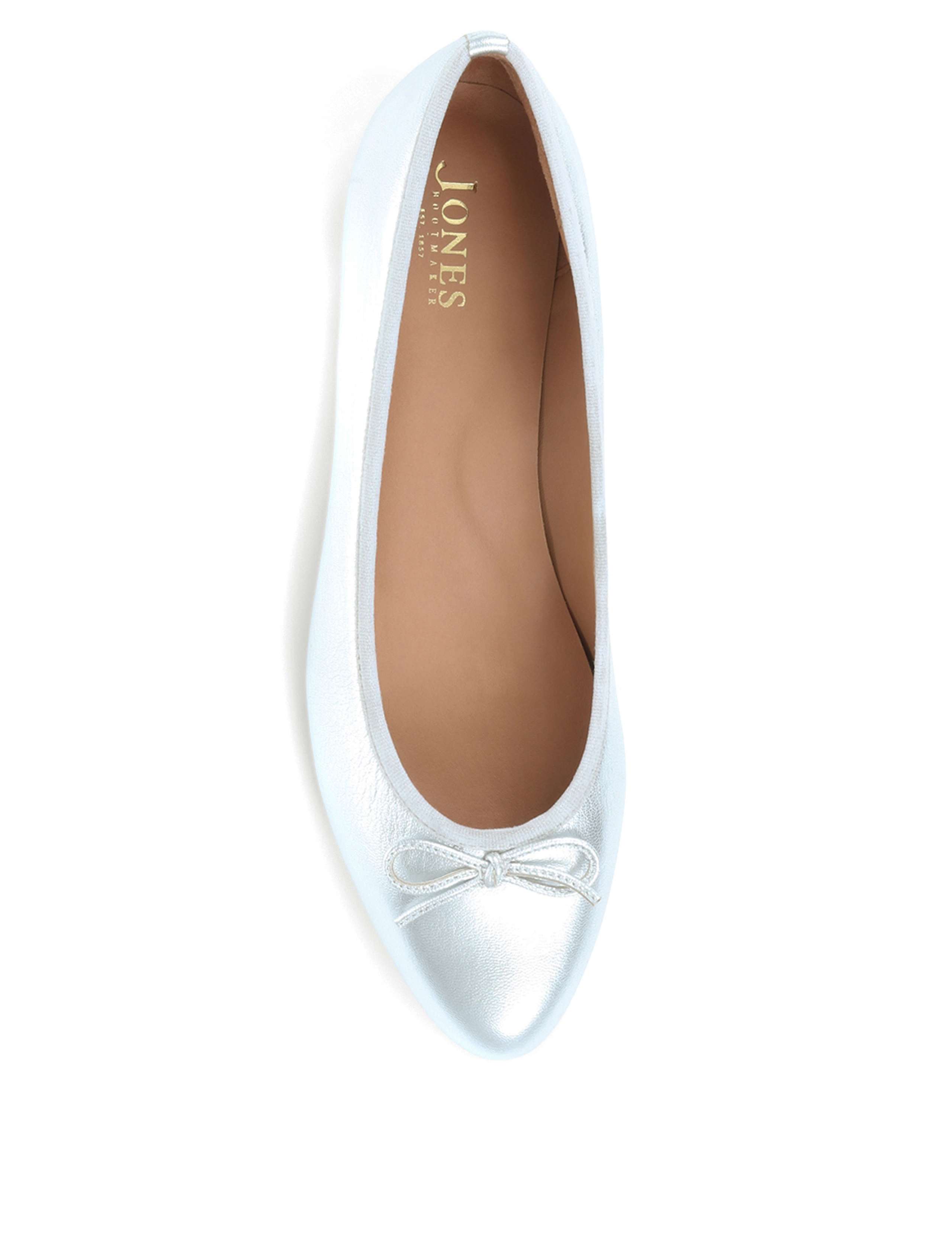 Leather Flat Ballet Pumps 4 of 7