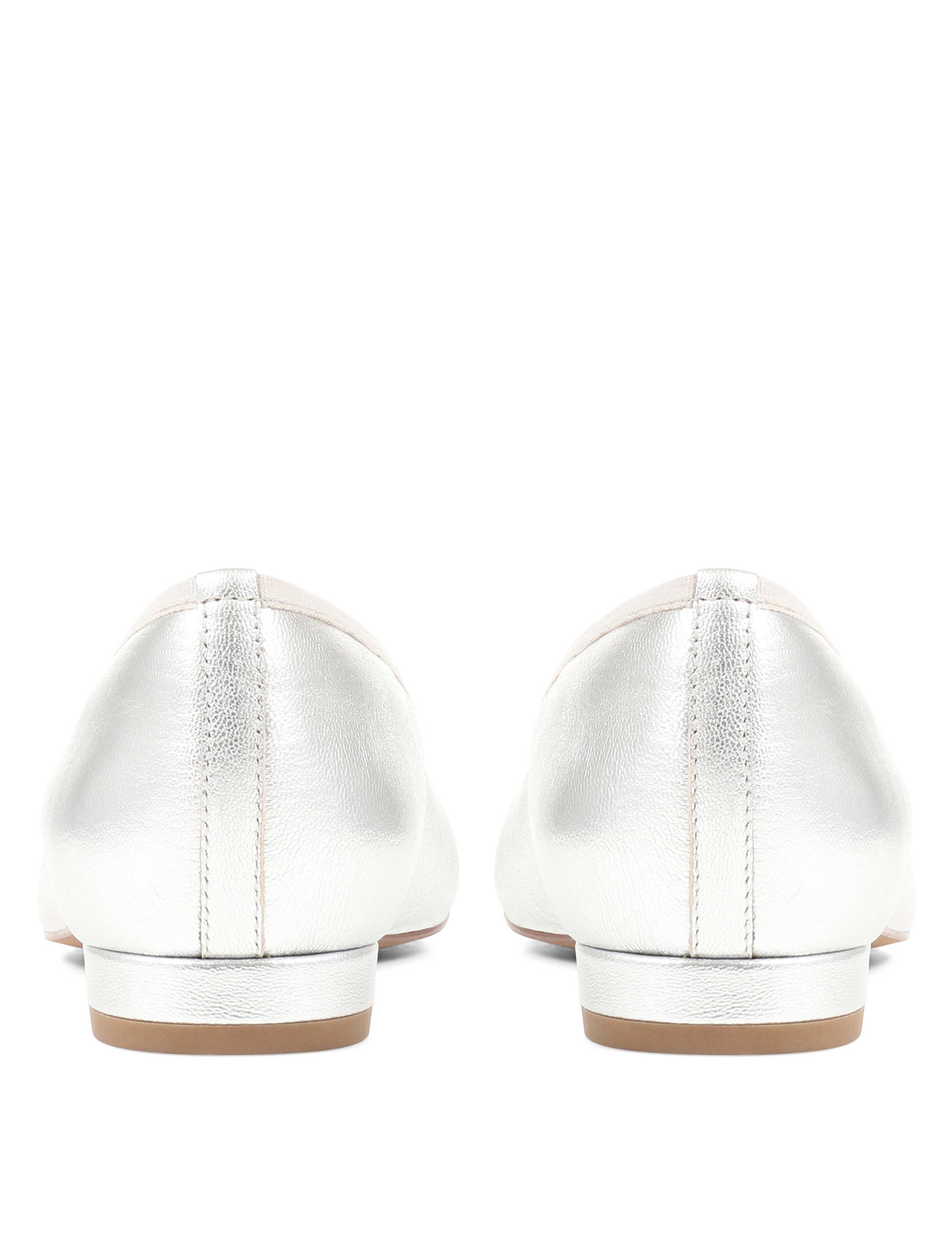Leather Flat Ballet Pumps 5 of 7