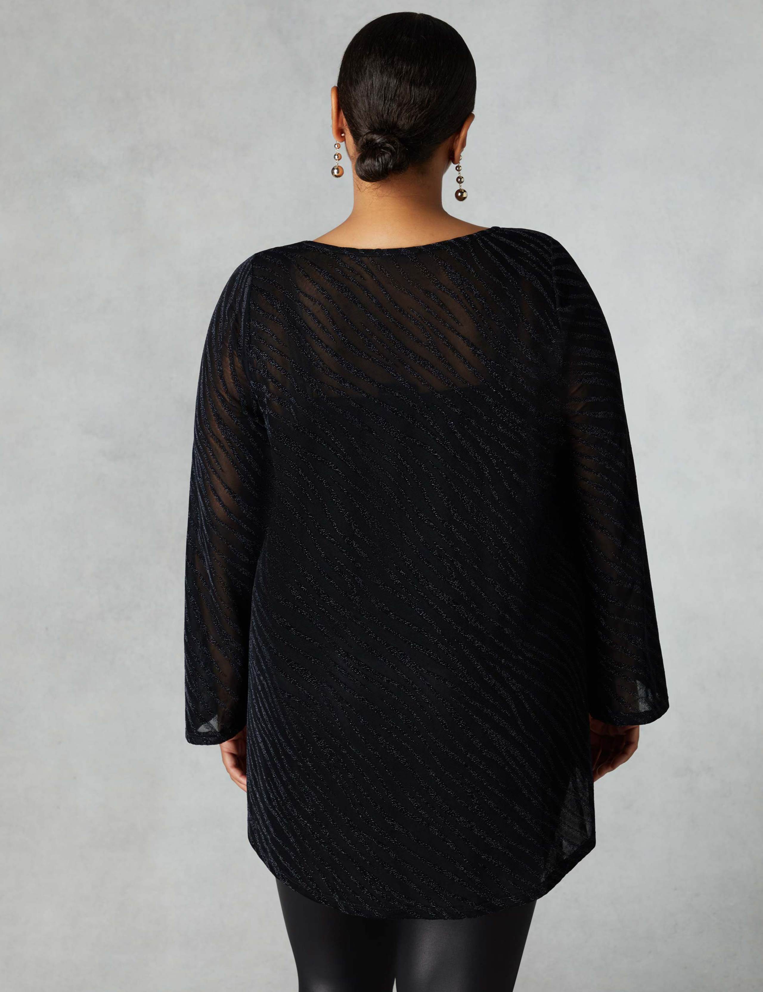 Animal Print Burnout Round Neck Top 3 of 4