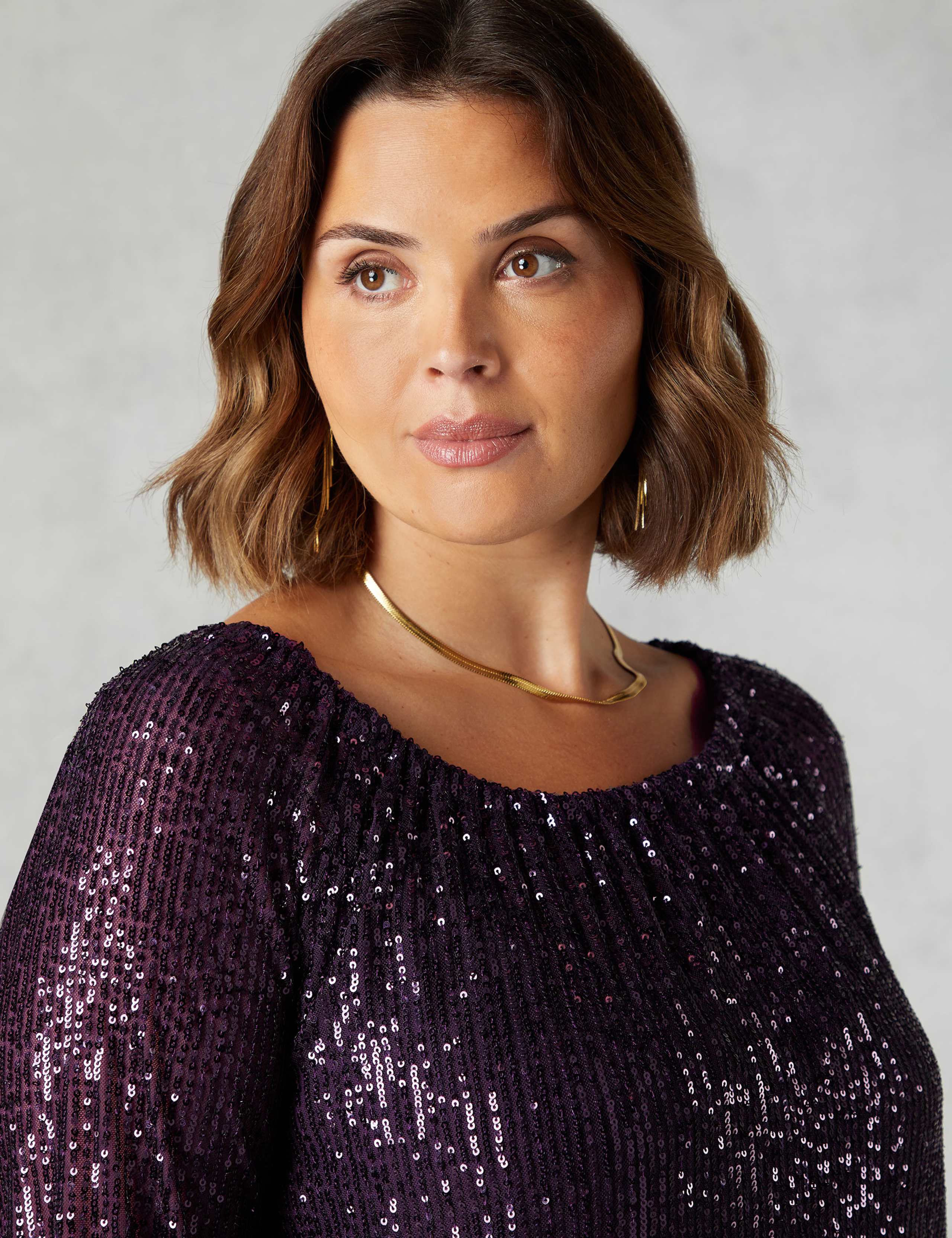 Sequin Off The Shoulder Relaxed Top 4 of 4