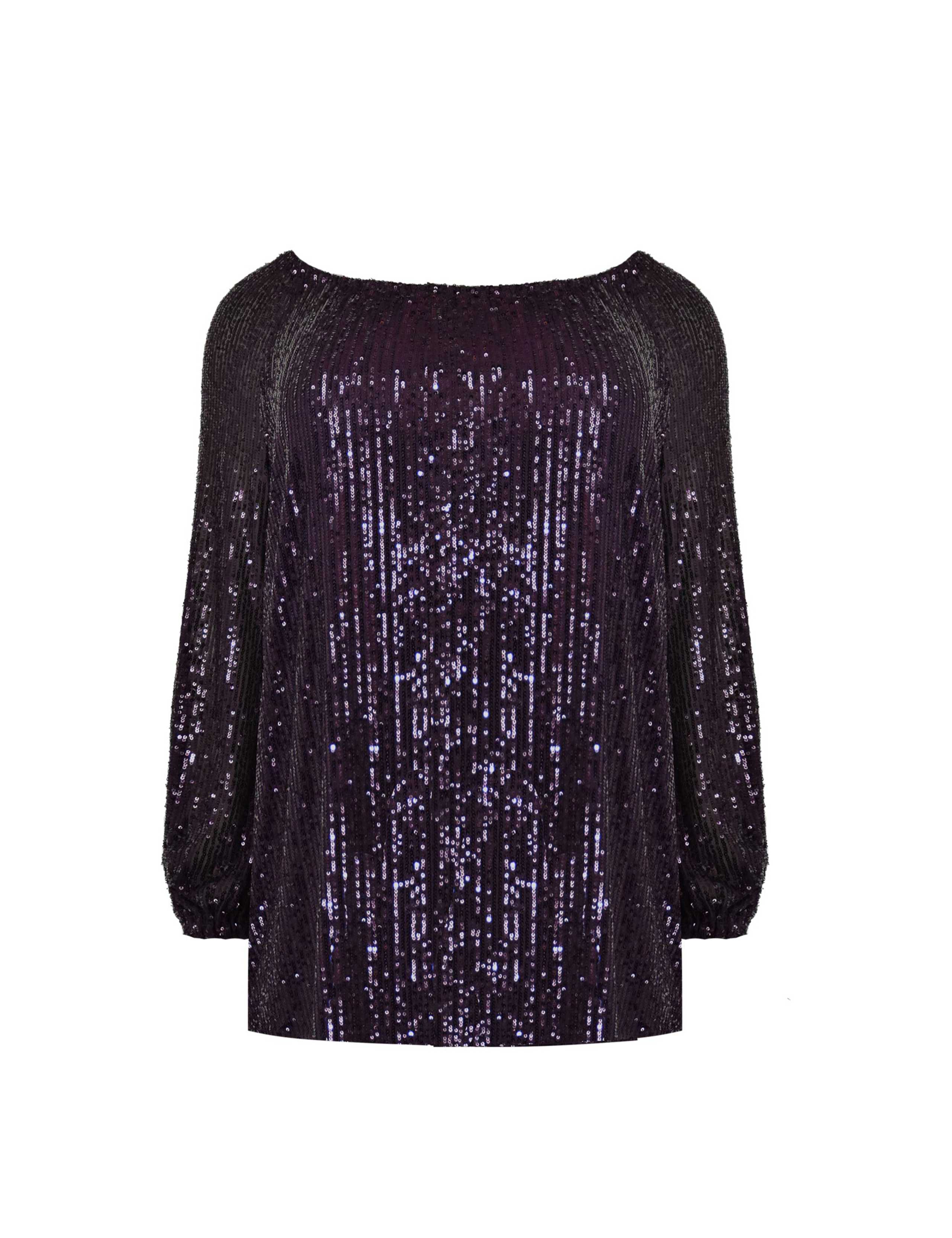 Sequin Off The Shoulder Relaxed Top 2 of 4