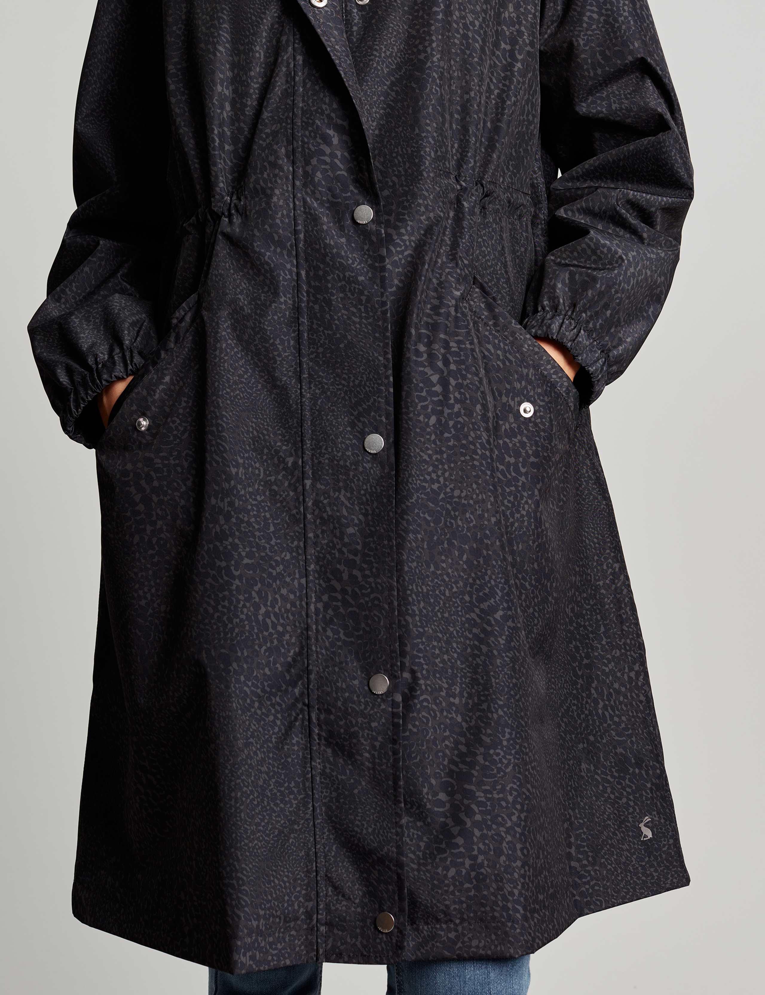 Waterproof Leopard Print Longline Raincoat 6 of 8