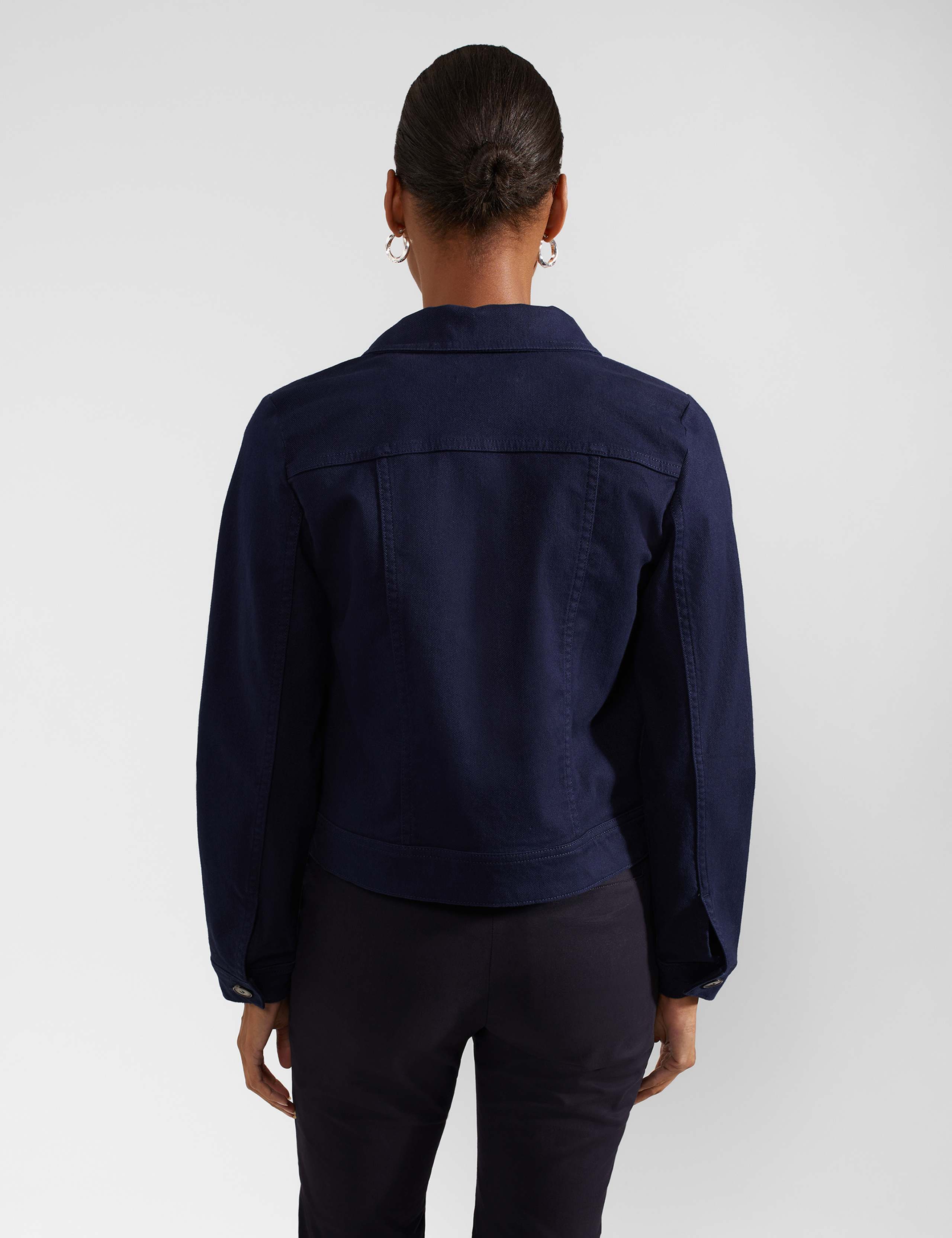 Cotton Rich Denim Cropped Jacket 4 of 8