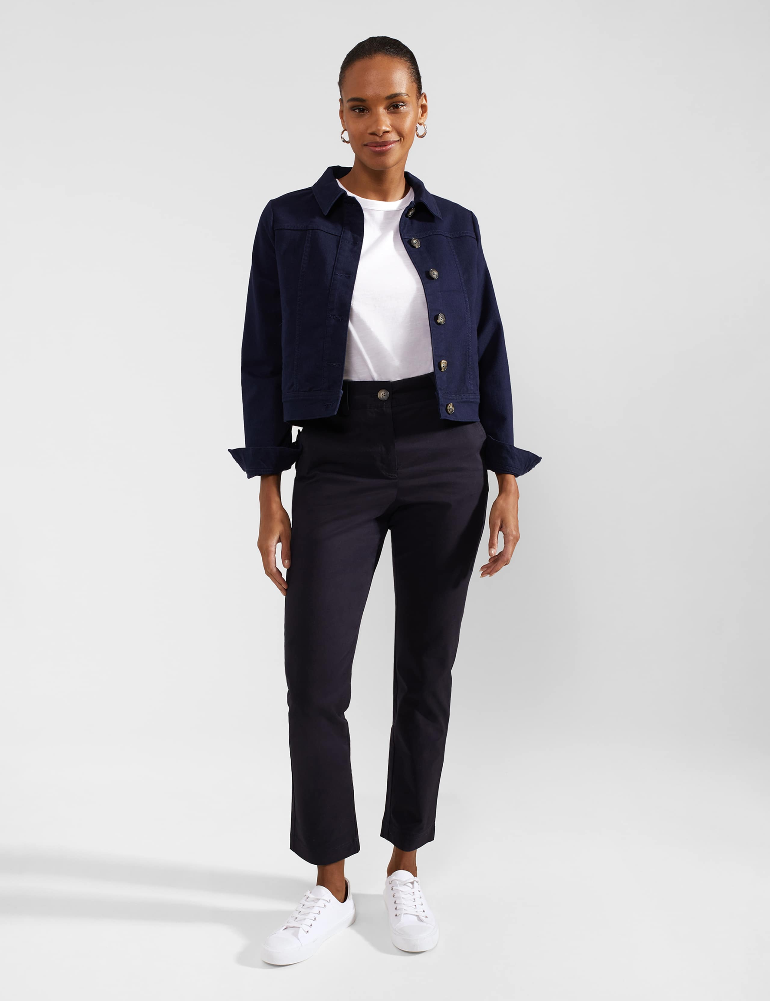 Cotton Rich Denim Cropped Jacket 6 of 8